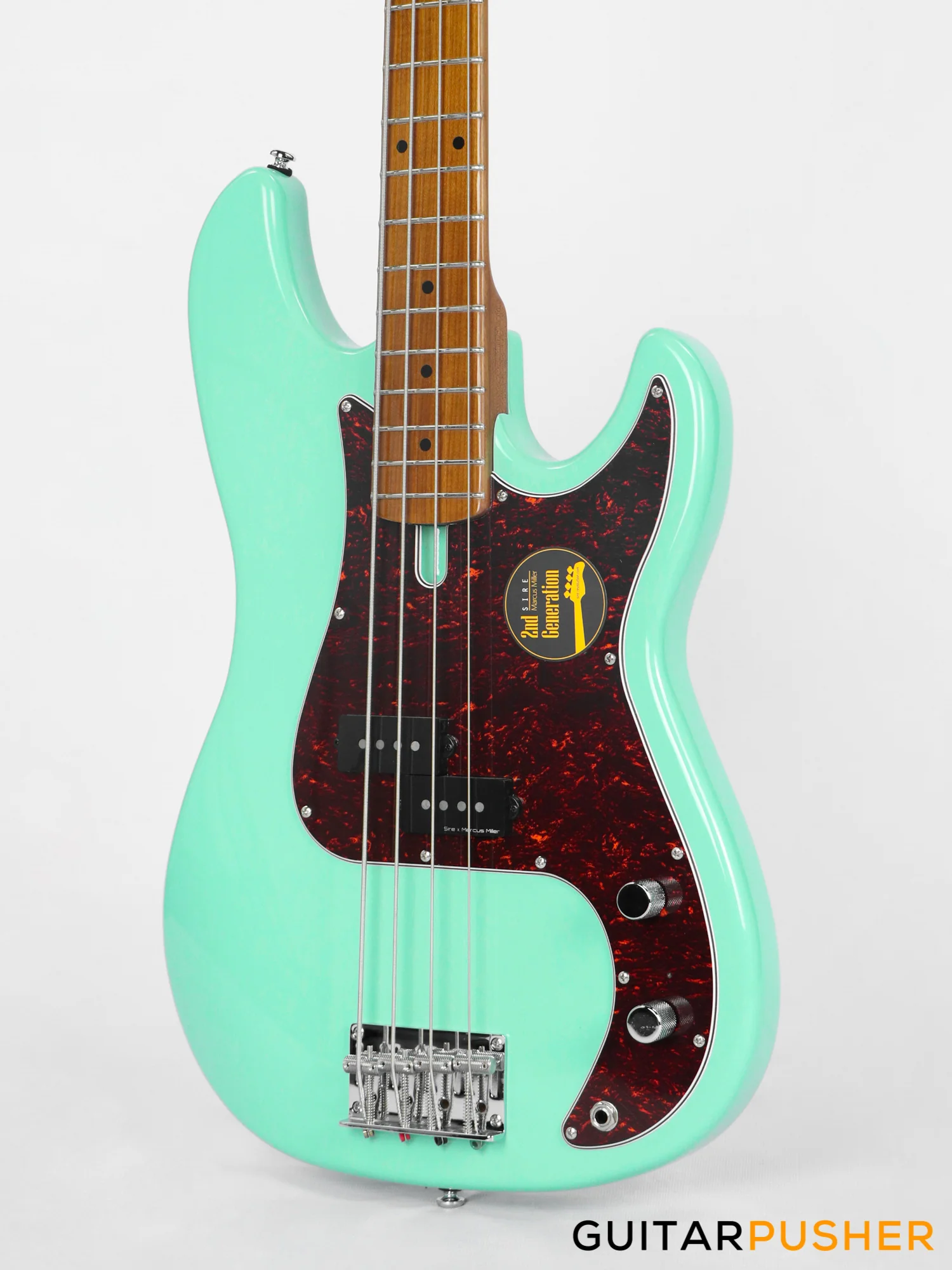 Sire P5 Alder 4-String Bass Guitar with Premium Gig Bag - Mild Green (2023) - Image 6