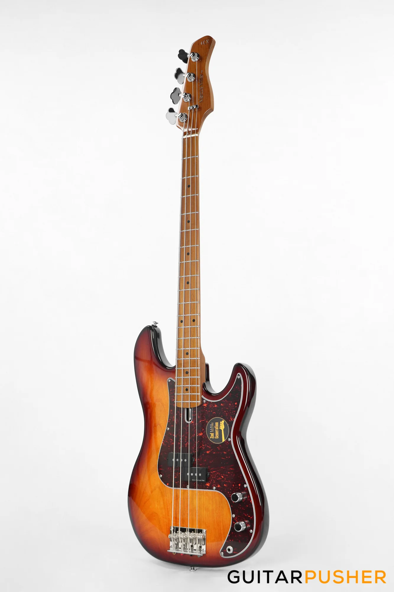 Sire P5 Alder 4-String Bass Guitar with Premium Gig Bag - Tobacco Sunburst - Image 2