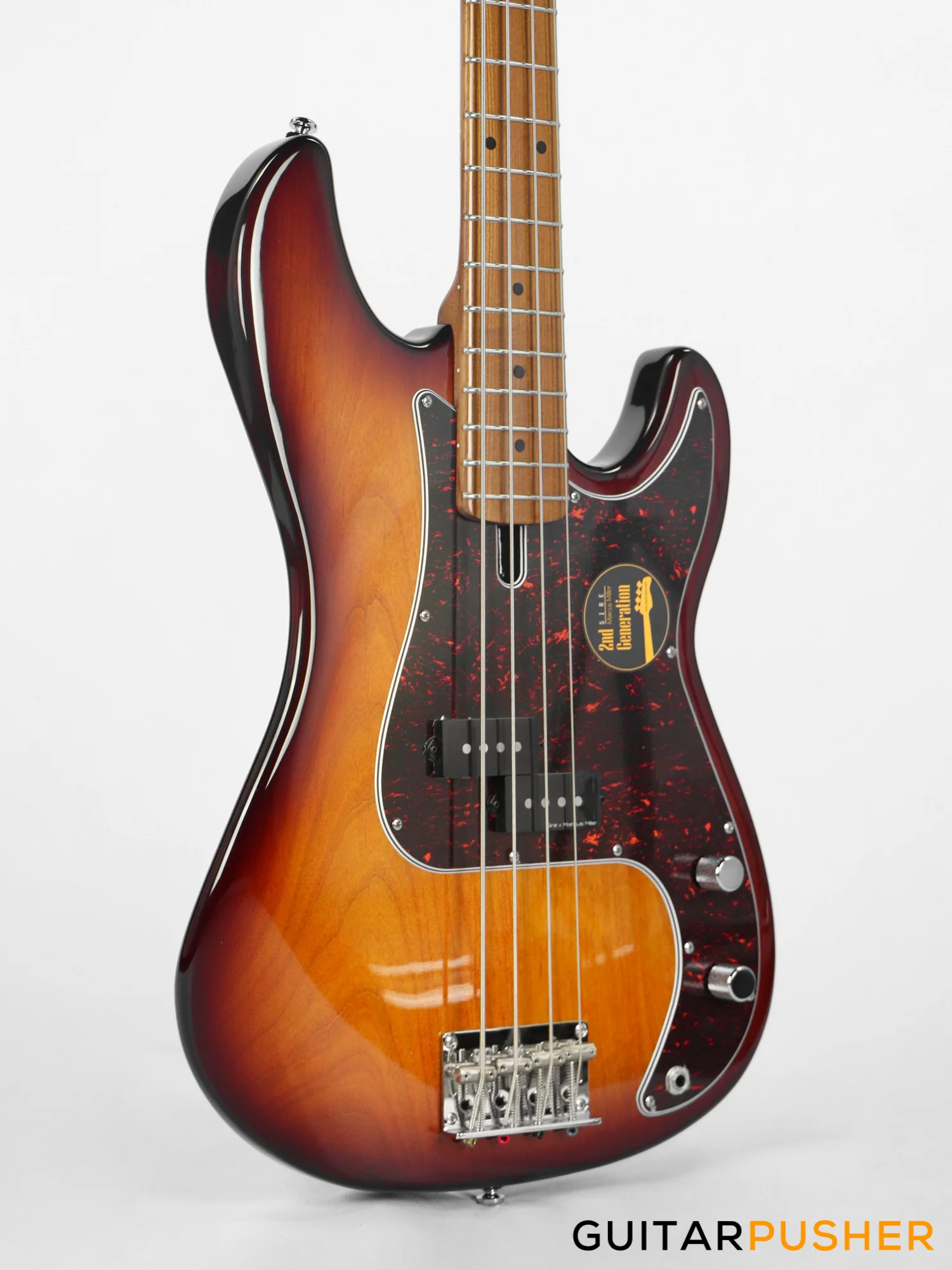 Sire P5 Alder 4-String Bass Guitar with Premium Gig Bag - Tobacco Sunburst - Image 3