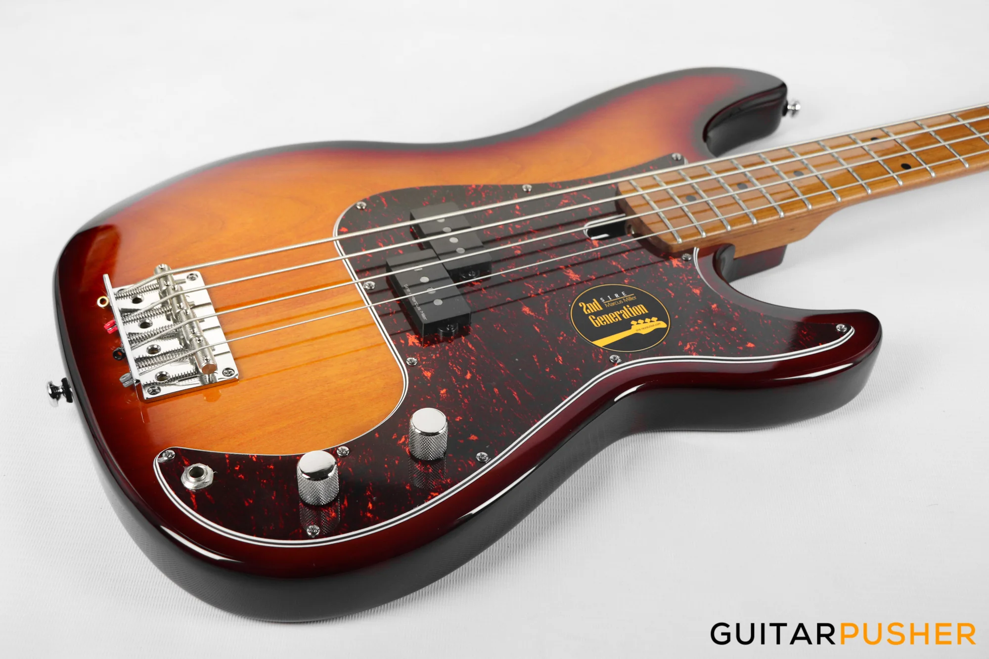 Sire P5 Alder 4-String Bass Guitar with Premium Gig Bag - Tobacco Sunburst - Image 6