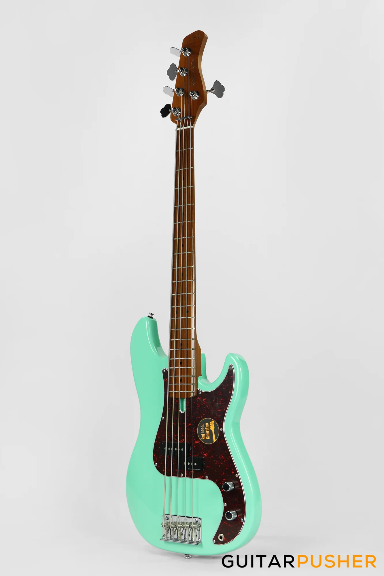 Sire P5 Alder 5-String Bass Guitar with Premium Gig Bag - Mild Green (2023) - Image 2