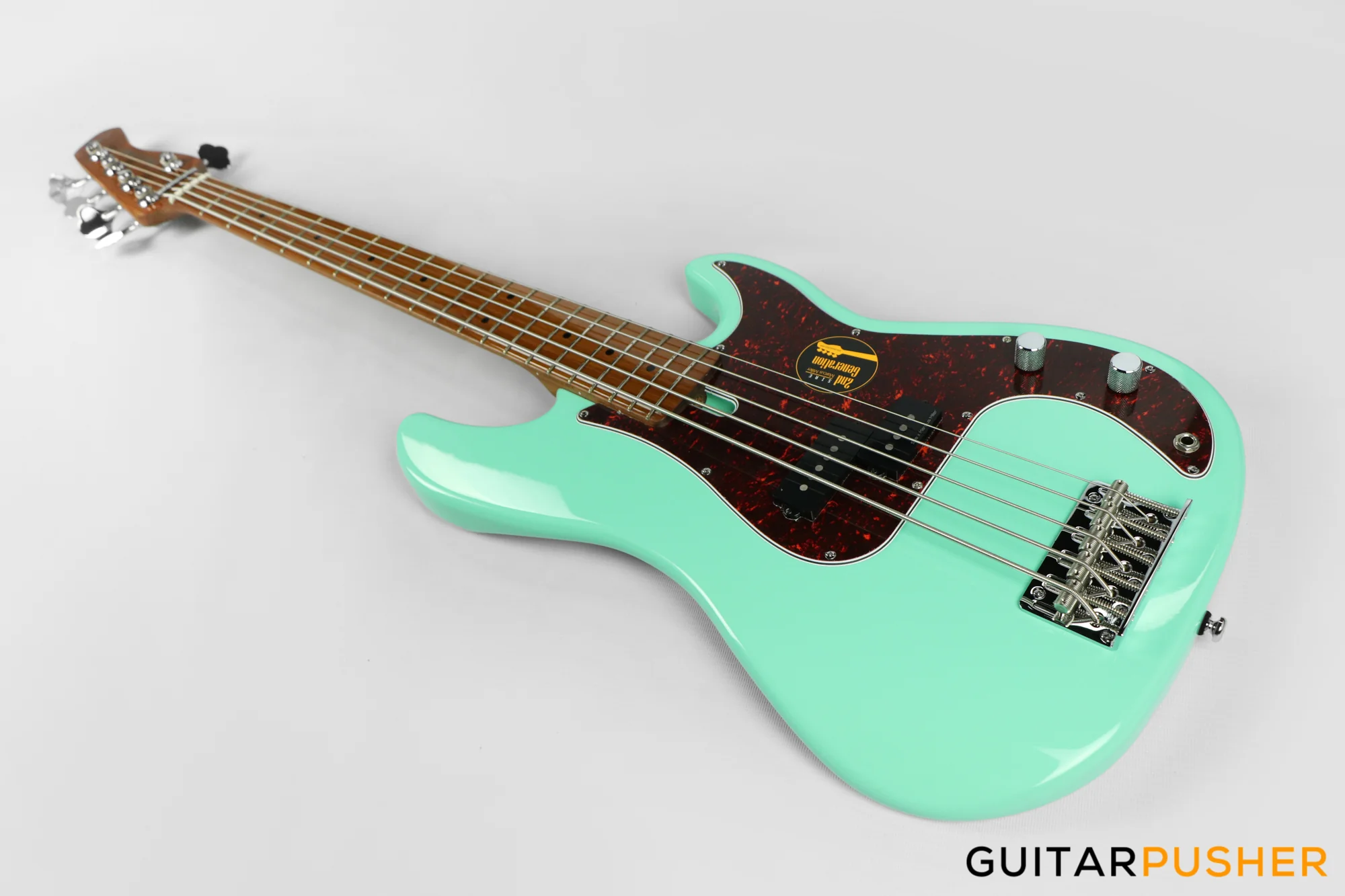 Sire P5 Alder 5-String Bass Guitar with Premium Gig Bag - Mild Green (2023) - Image 6