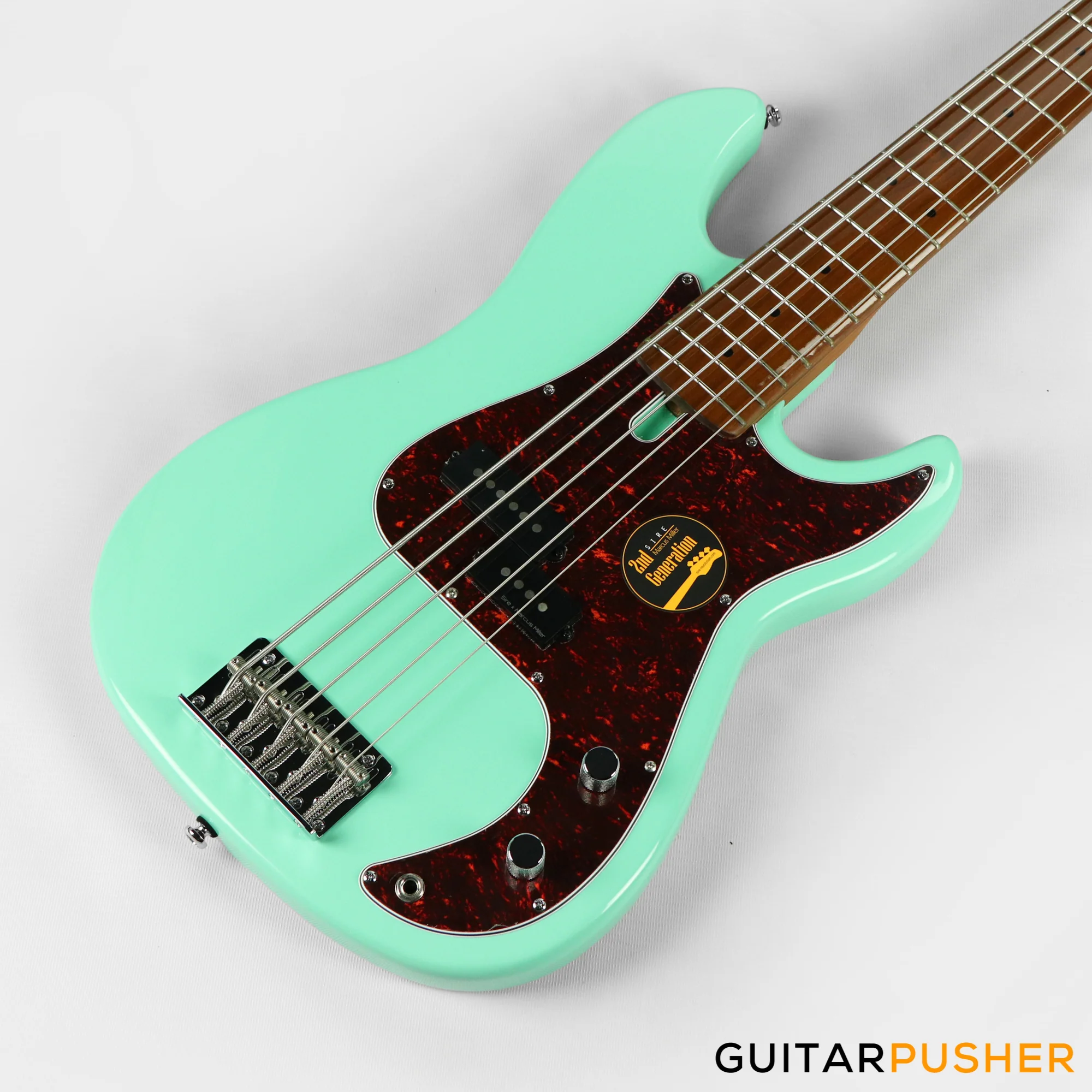 Sire P5 Alder 5-String Bass Guitar with Premium Gig Bag - Mild Green (2023) - Image 7