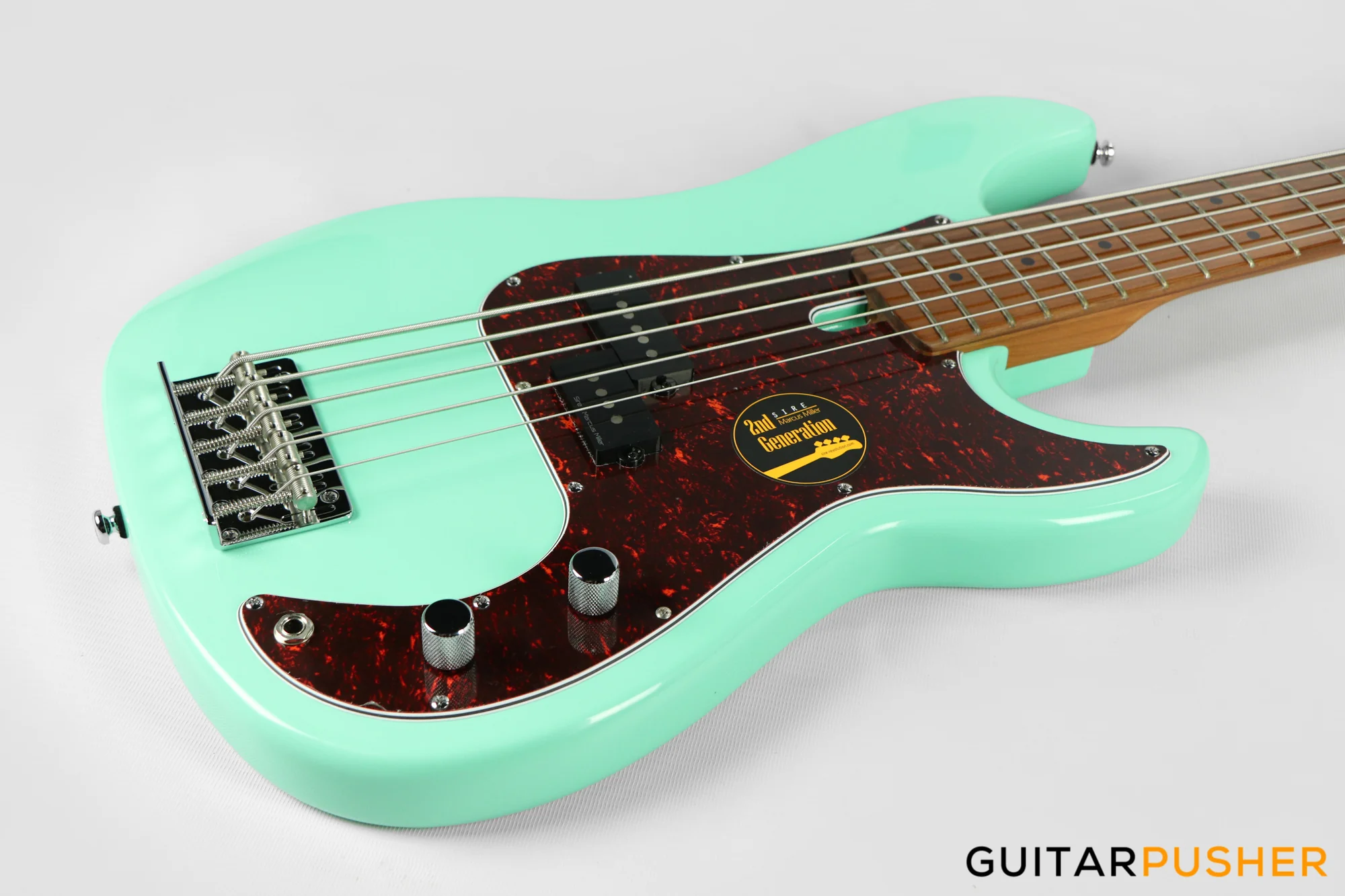 Sire P5 Alder 5-String Bass Guitar with Premium Gig Bag - Mild Green (2023) - Image 8