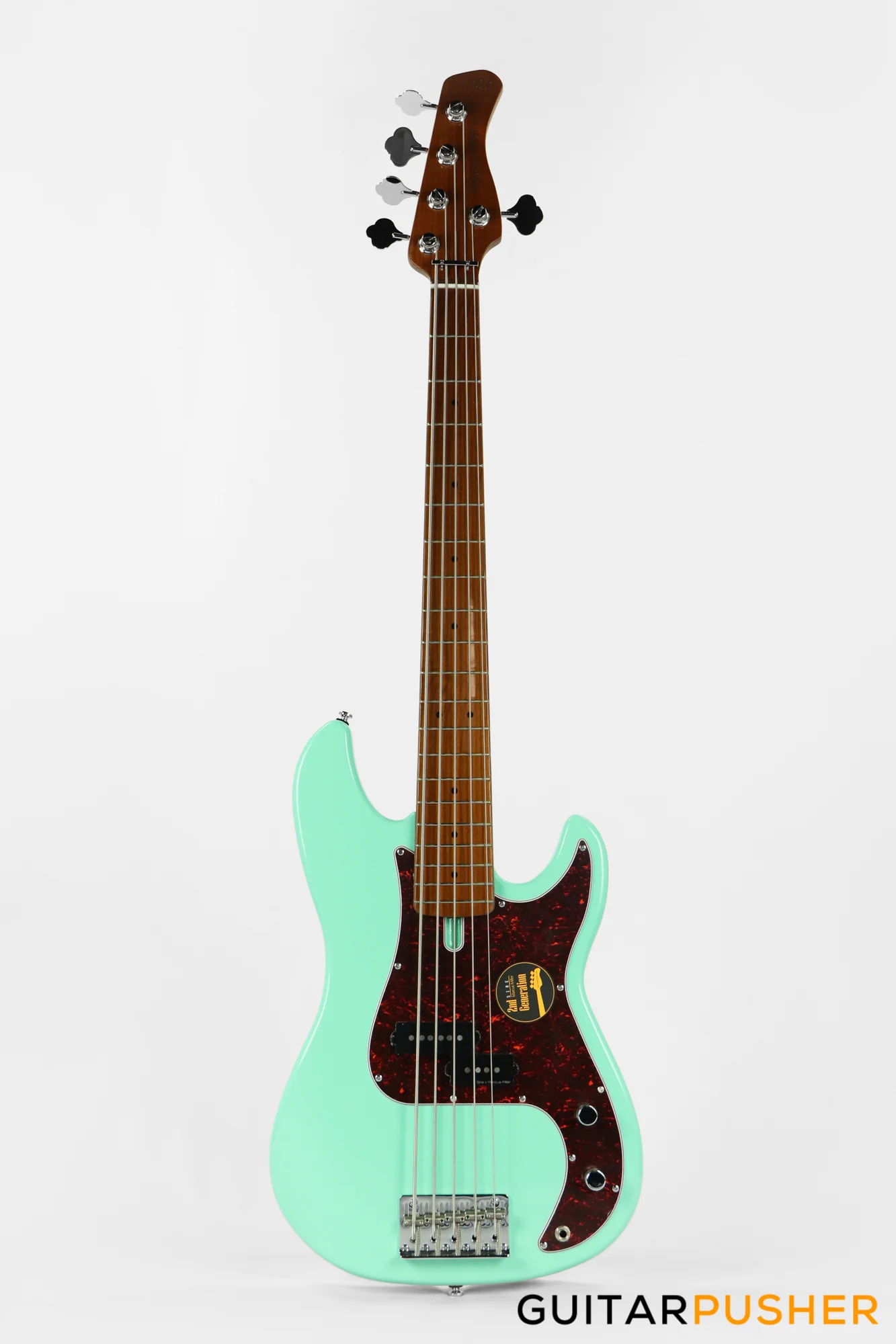 Sire P5 Alder 5-String Bass Guitar with Premium Gig Bag - Mild Green (2023) - Image 9