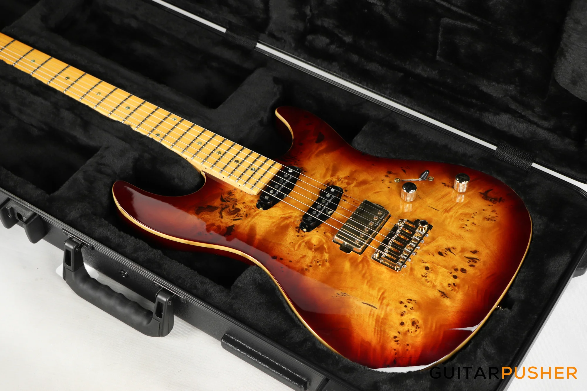Sire S10 HSS Alder S-Style Electric Guitar - Natural Burst (2024) - Image 12