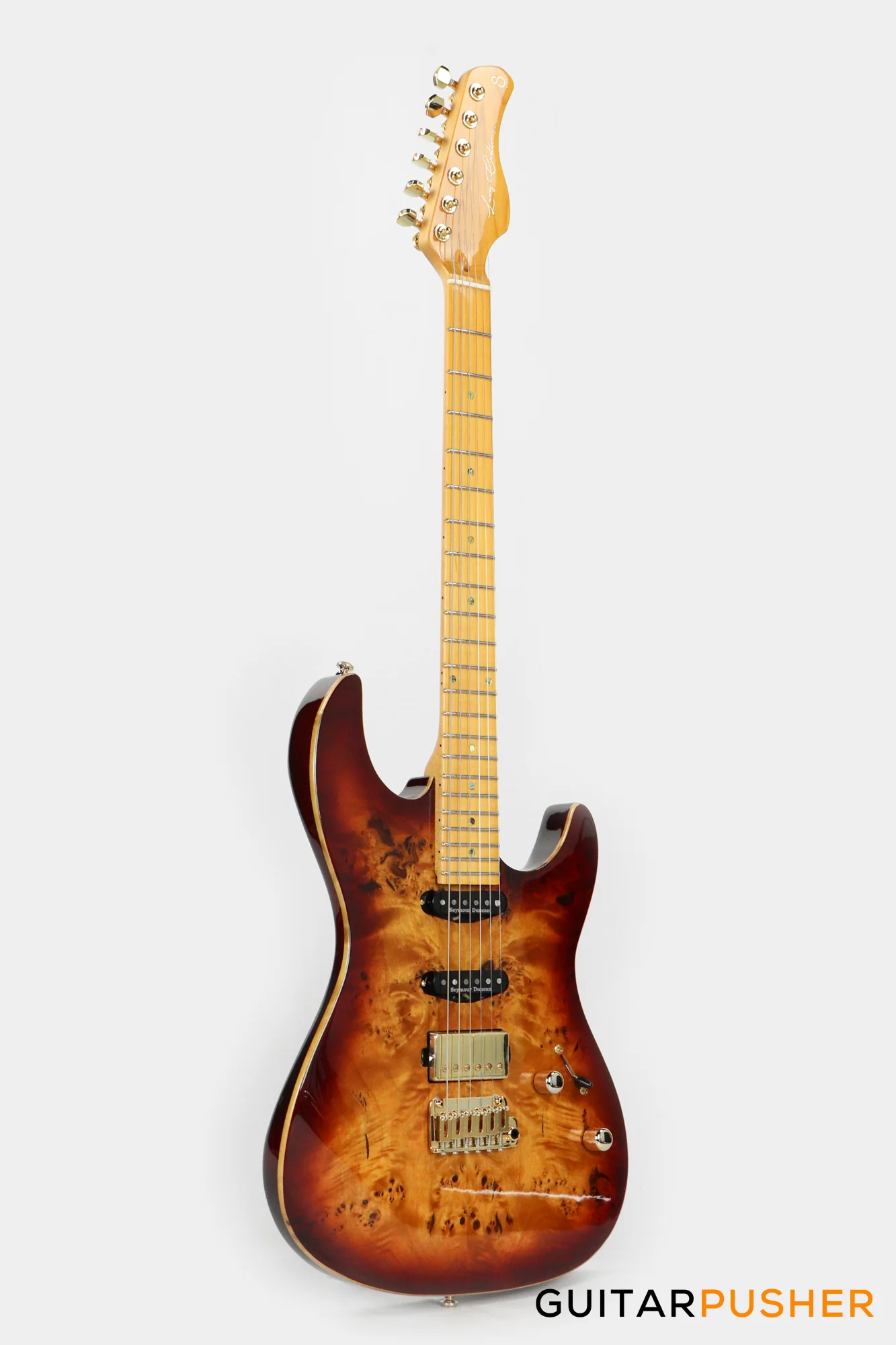 Sire S10 HSS Alder S-Style Electric Guitar - Natural Burst (2024) - Image 2