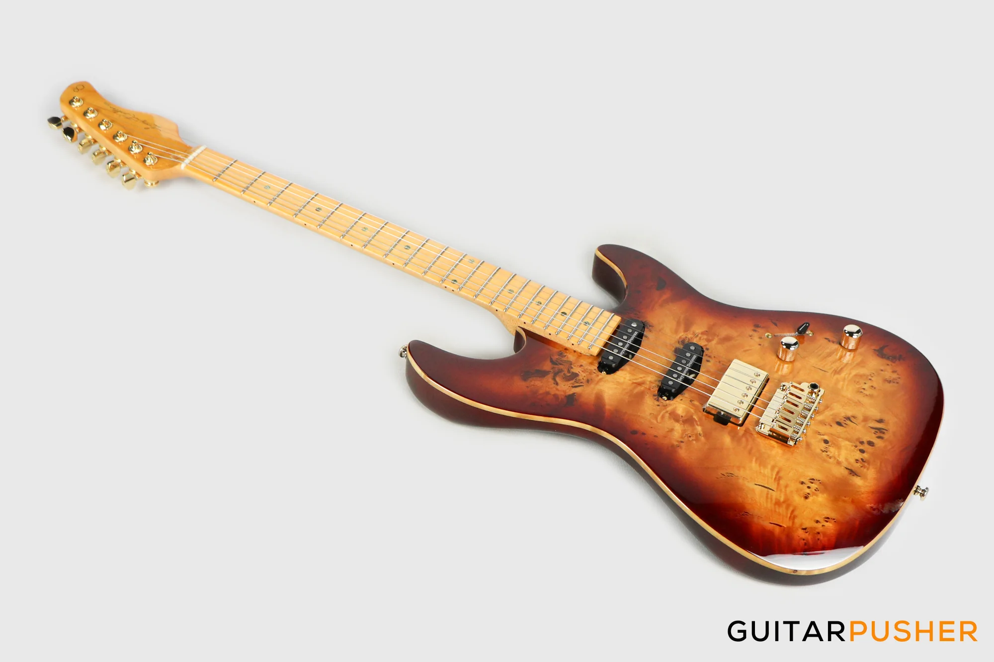 Sire S10 HSS Alder S-Style Electric Guitar - Natural Burst (2024) - Image 8