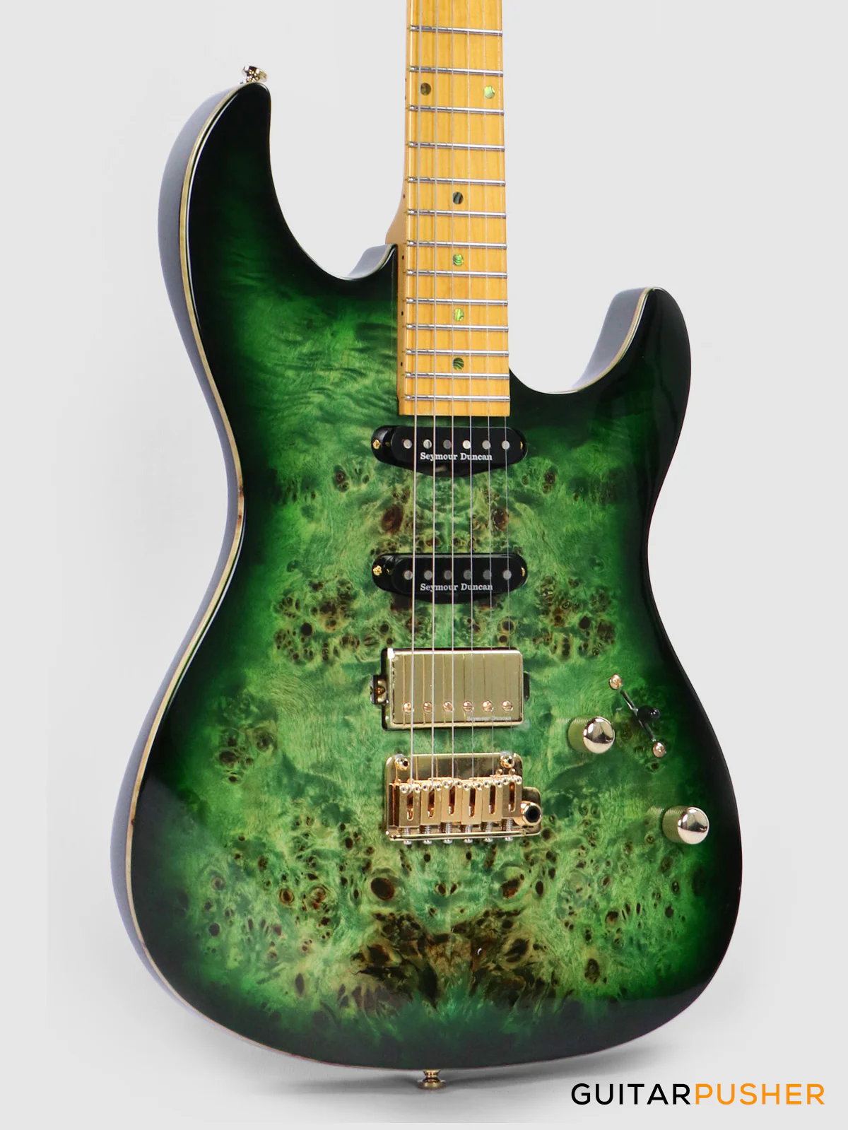 Sire S10 HSS Alder S-Style Electric Guitar - Transparent Green (2024) - Image 14
