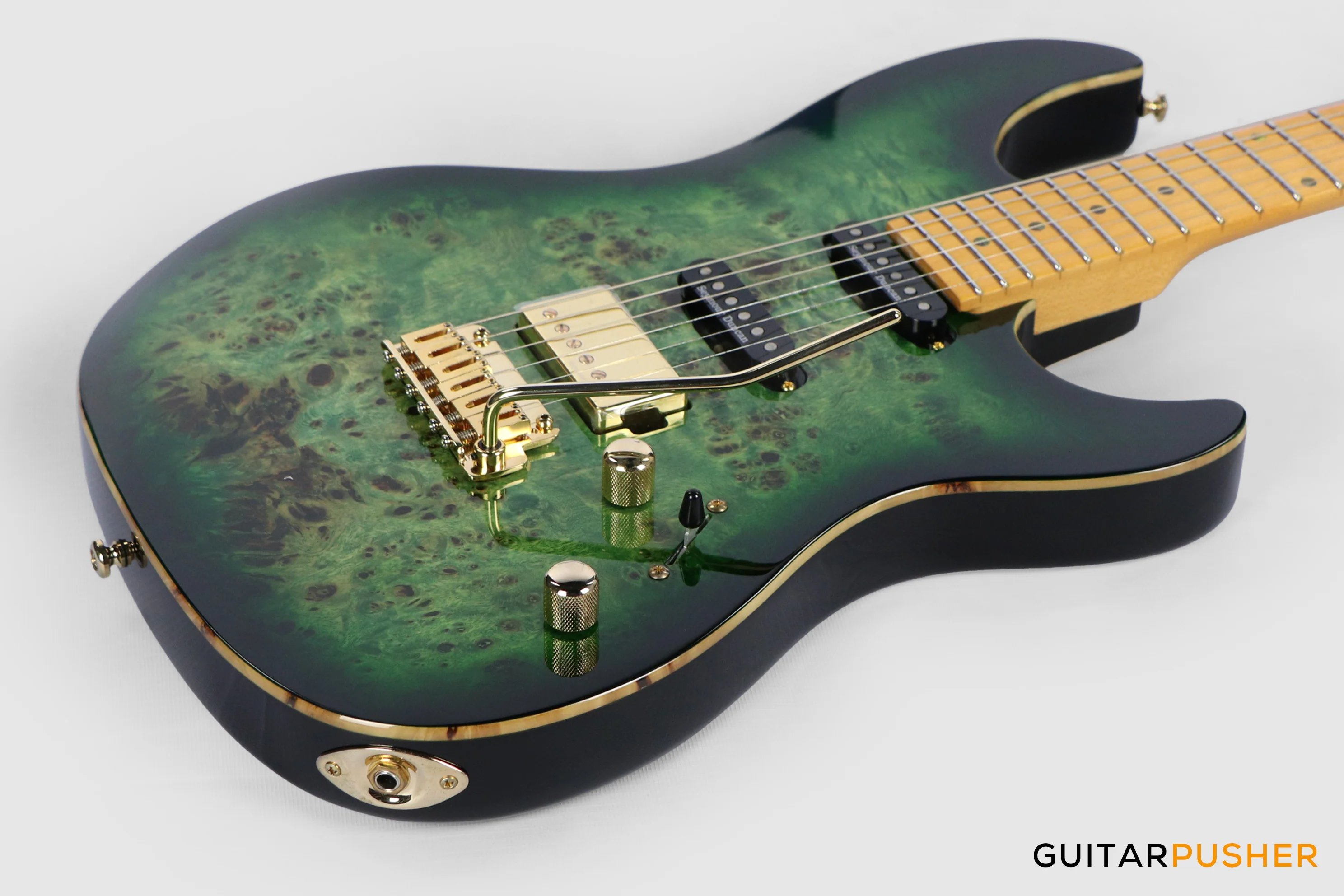 Sire S10 HSS Alder S-Style Electric Guitar - Transparent Green (2024) - Image 7