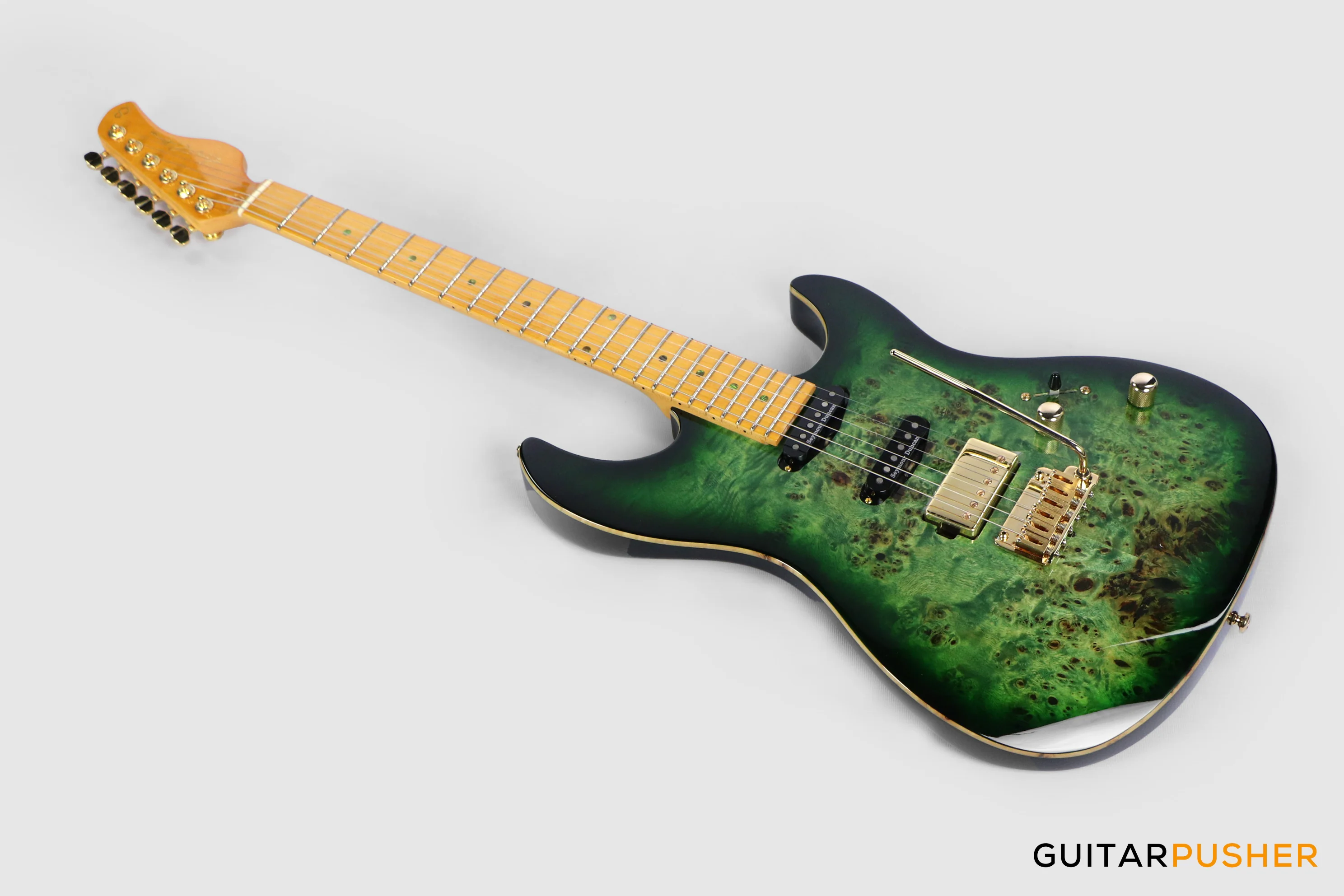 Sire S10 HSS Alder S-Style Electric Guitar - Transparent Green (2024) - Image 8