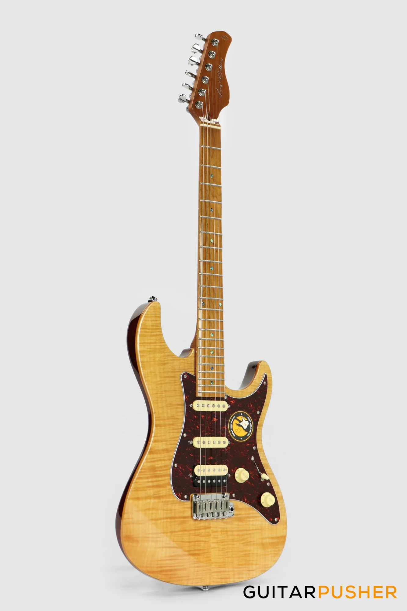 Sire S7FM Alder S-Style w/ Flamed Maple Top Electric Guitar (2023) - Natural - Image 3