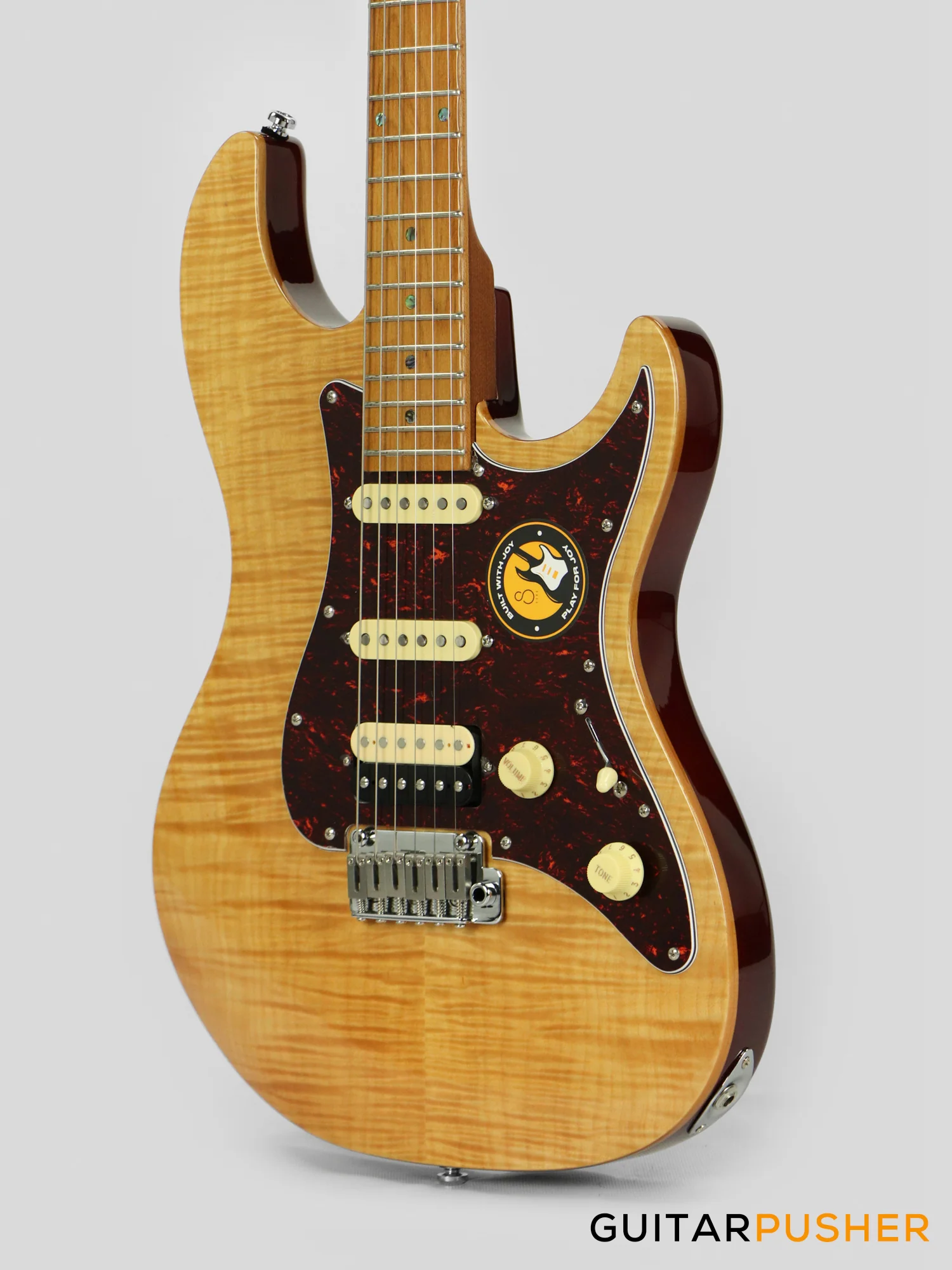 Sire S7FM Alder S-Style w/ Flamed Maple Top Electric Guitar (2023) - Natural - Image 8