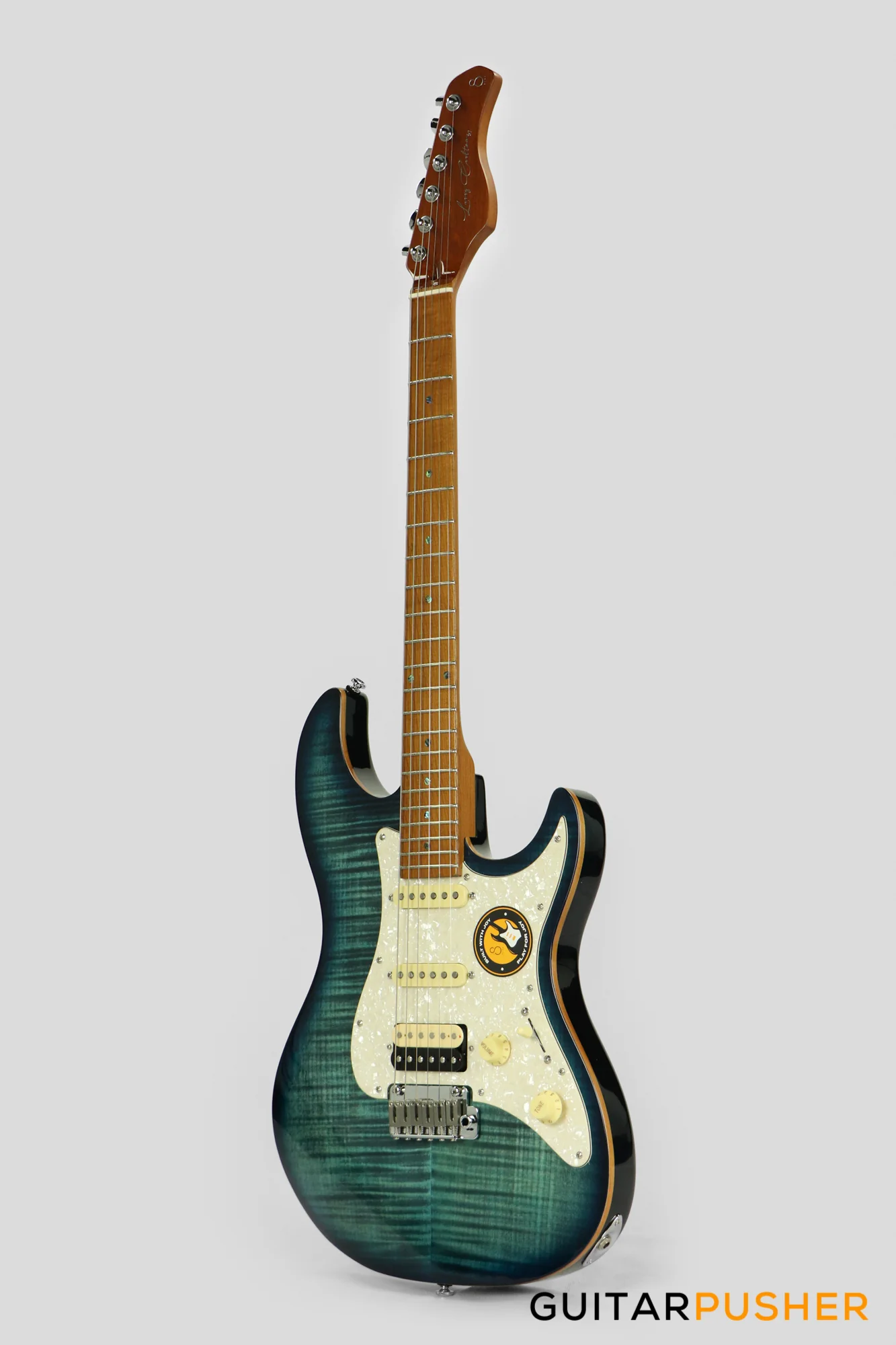 Sire S7FM Alder S-Style w/ Flamed Maple Top Electric Guitar (2023) - Transblue - Image 7
