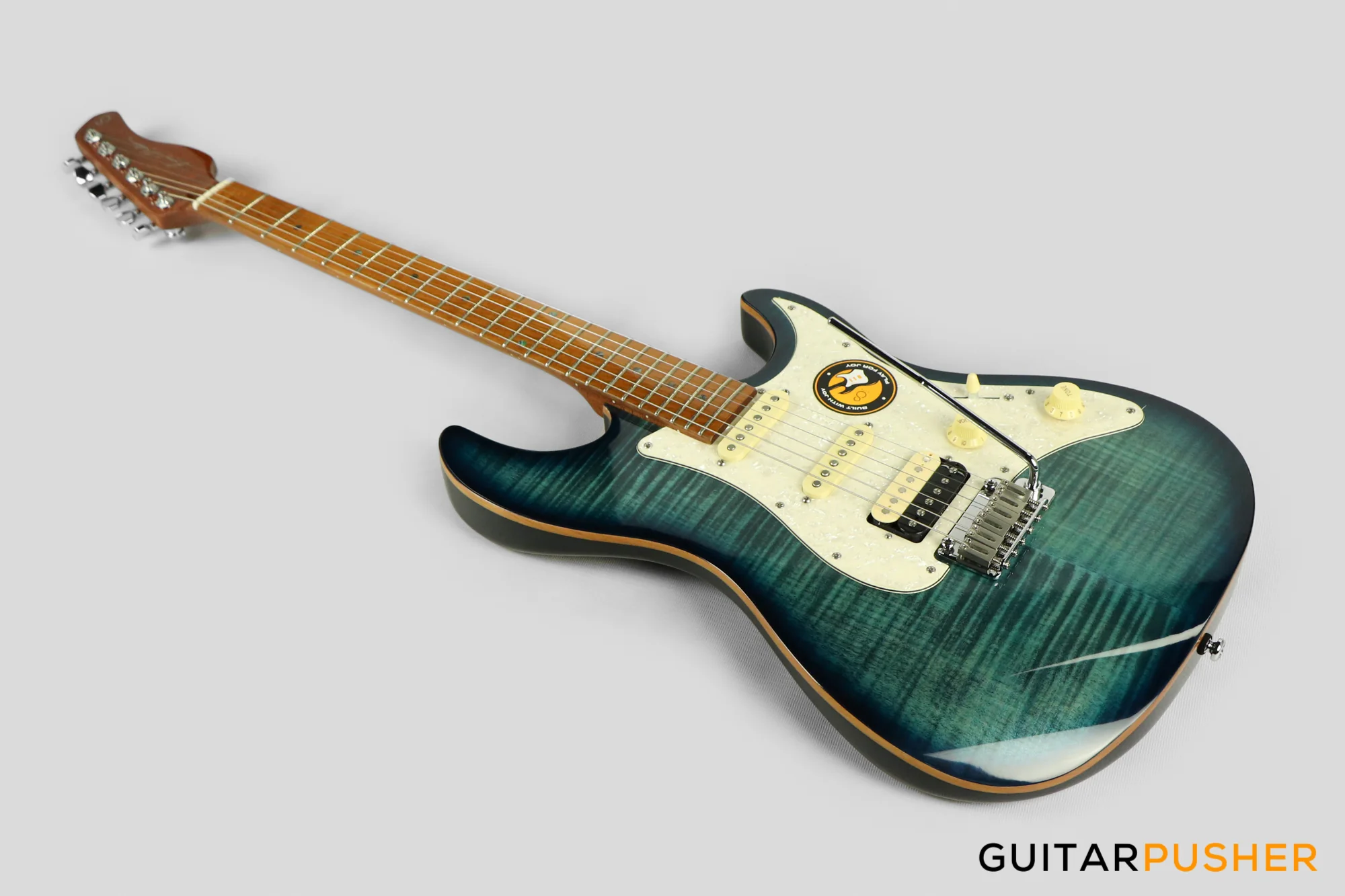 Sire S7FM Alder S-Style w/ Flamed Maple Top Electric Guitar (2023) - Transblue - Image 9