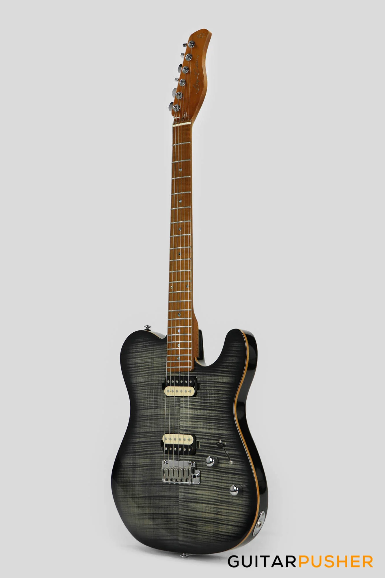 Sire T7FM Alder T-Style Electric Guitar w/ Flamed Maple Top - Transblack (2023) - Image 6