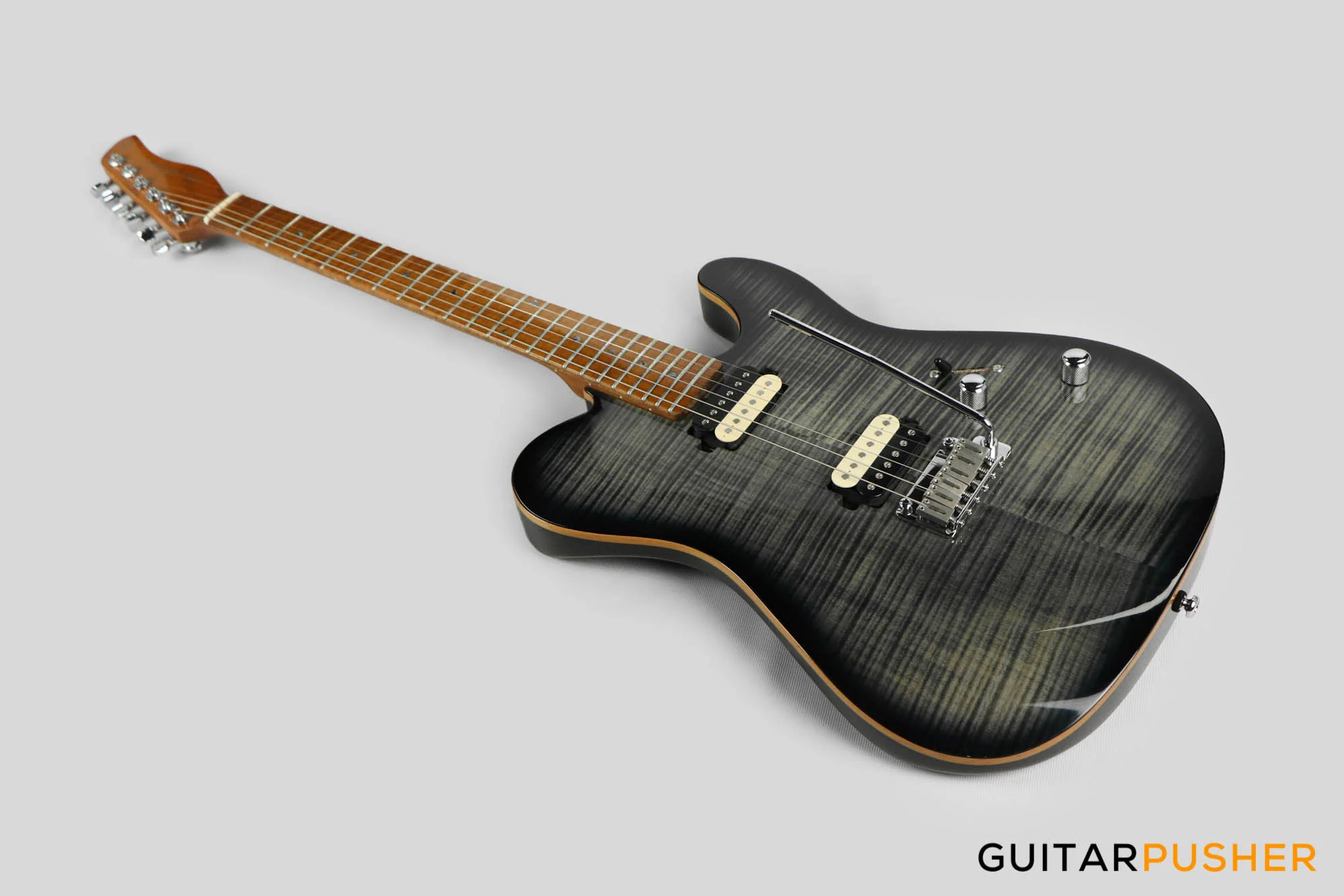 Sire T7FM Alder T-Style Electric Guitar w/ Flamed Maple Top - Transblack (2023) - Image 9
