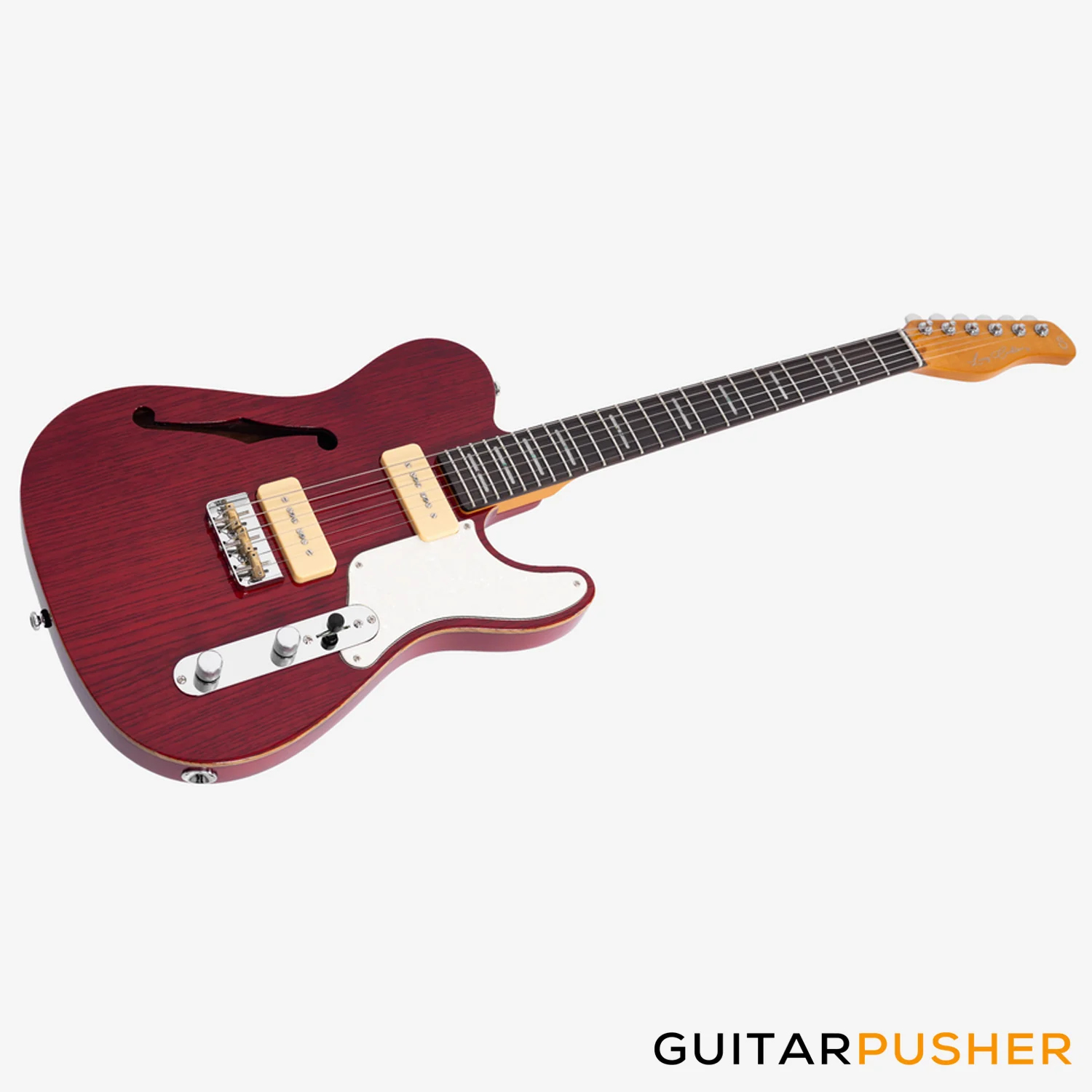 Sire T7TM Mahogany w/ Swamp Ash Top T-Style Electric Guitar - See Through Red (2024) - Image 6