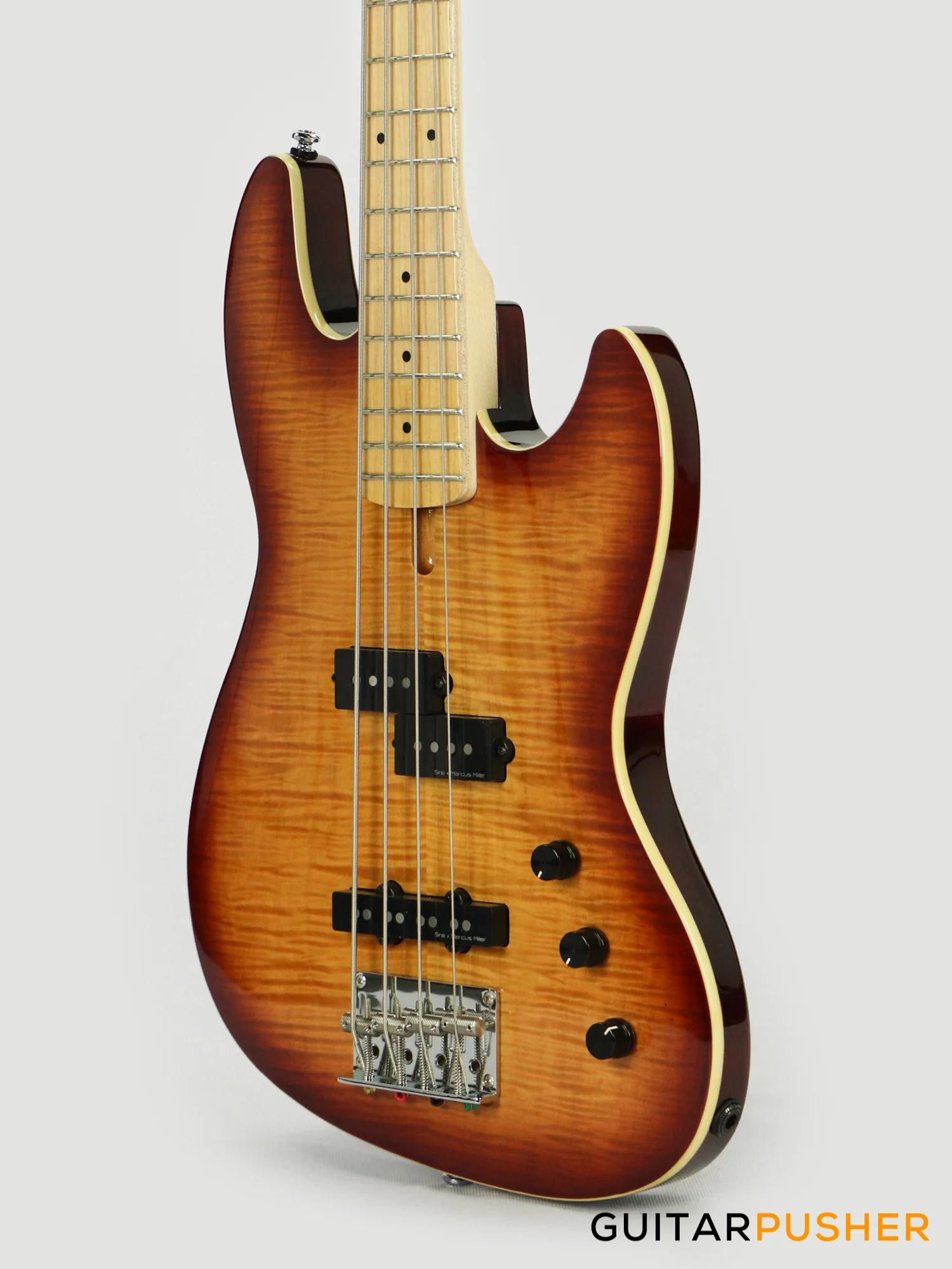 Sire U5 Alder Short Scale 4-String P+J Bass (2023) - Tobacco Sunburst - Image 9