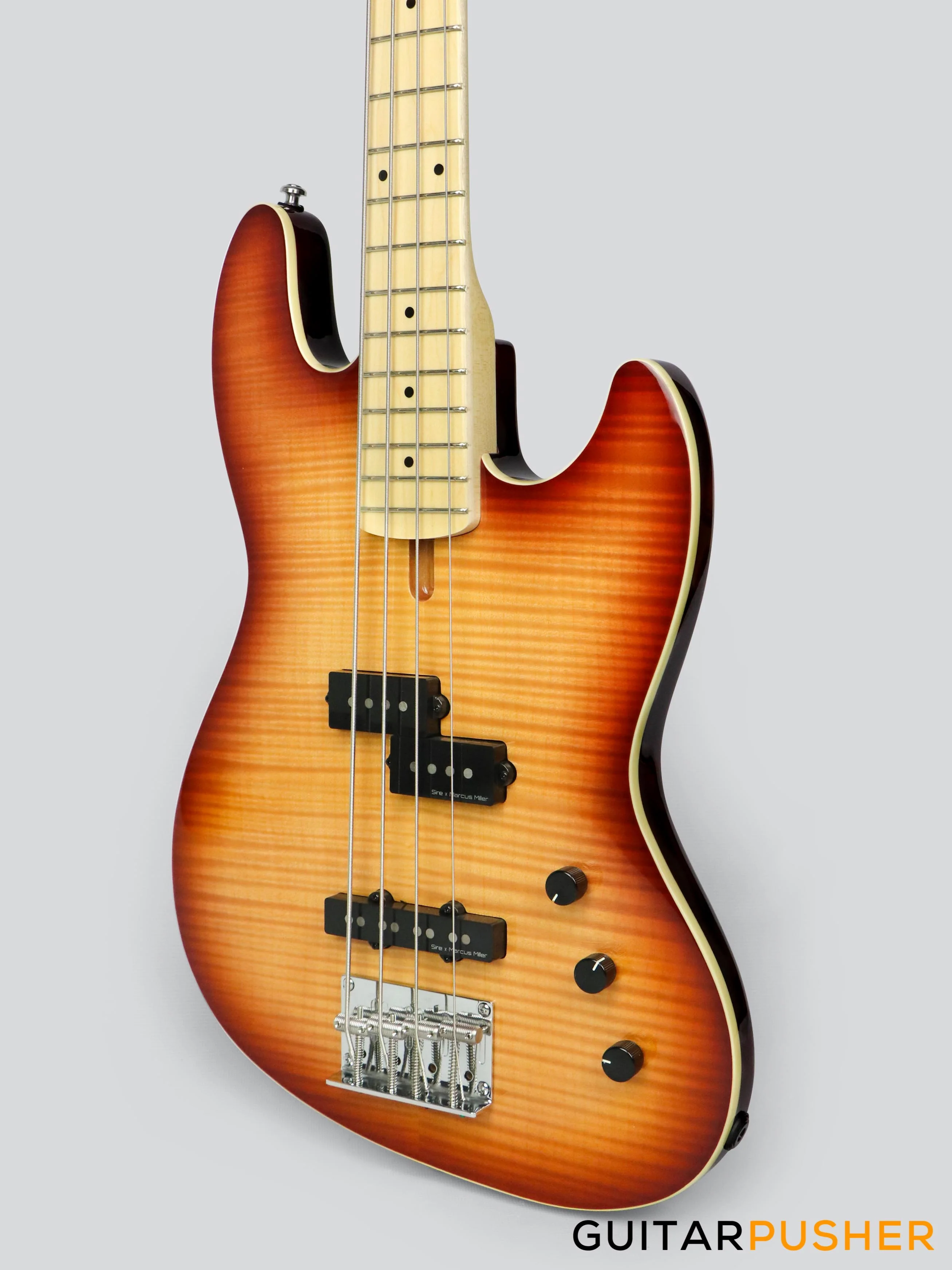 Sire U5 Alder Short Scale 4-String P+J Bass - Tobacco Sunburst - Image 4