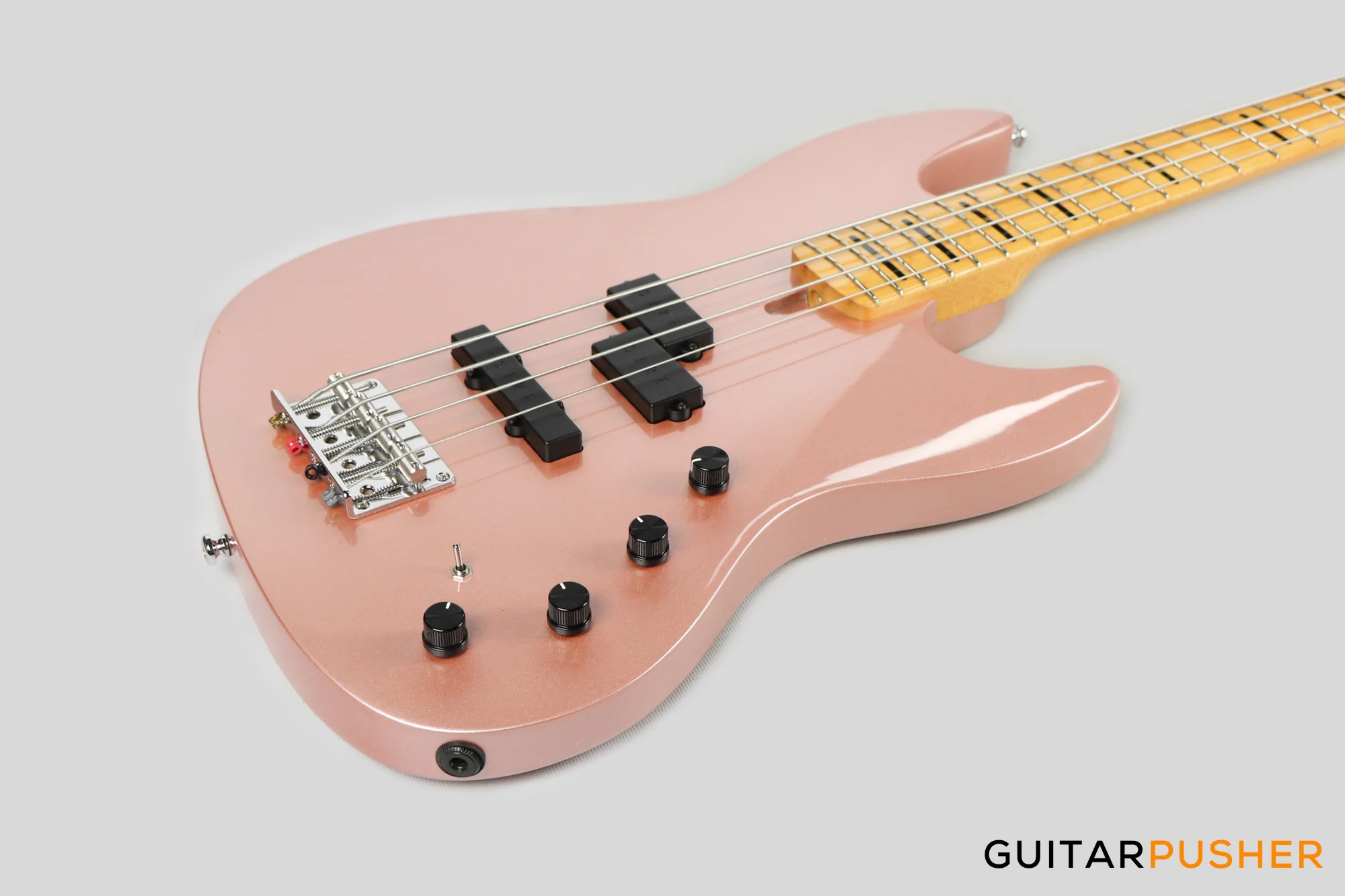 Sire U7 Alder 4-String P+J Bass - Rosegold (2024) - Image 2