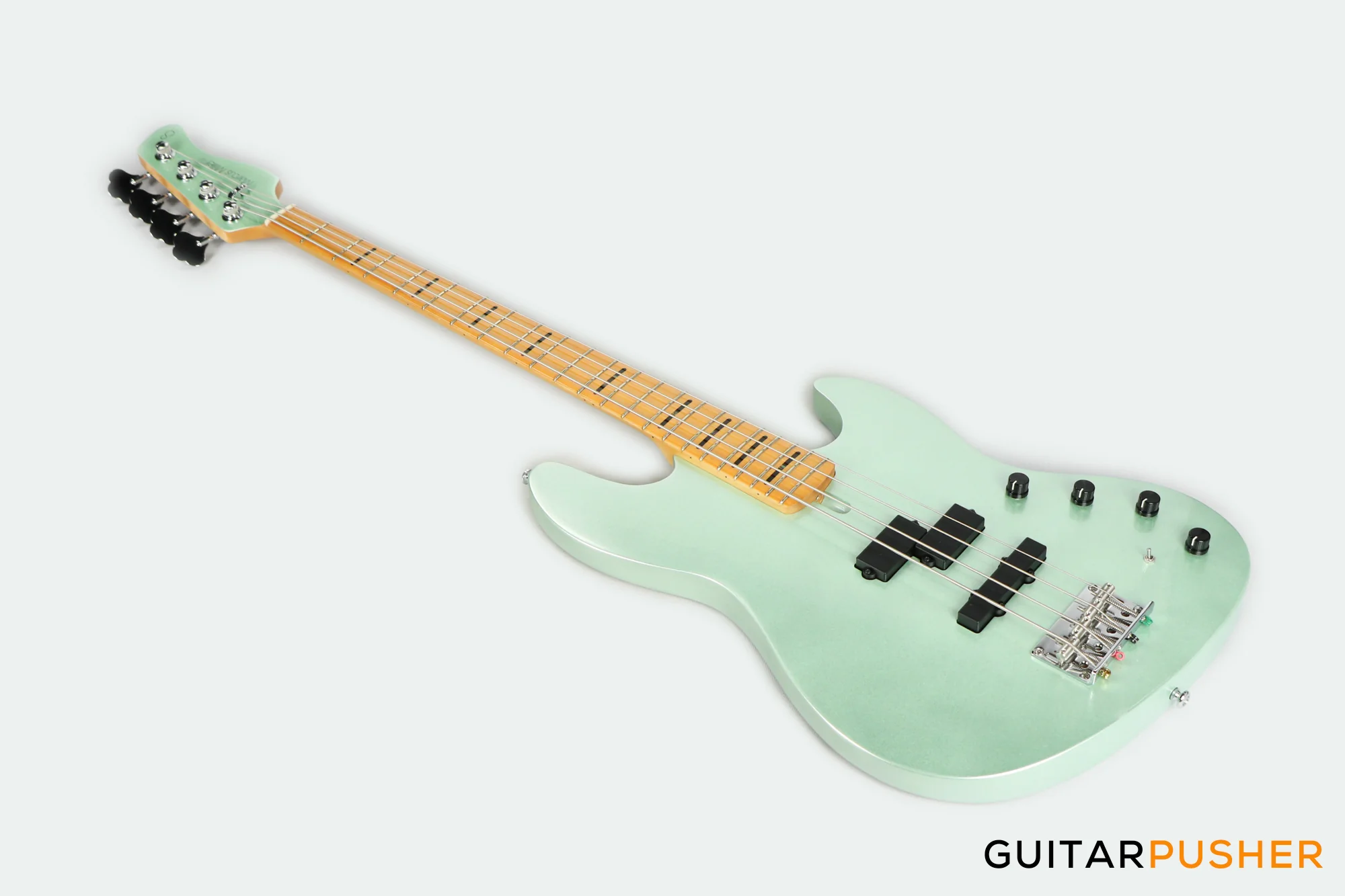 Sire U7 Alder 4-String P+J Bass - Surf Green Metallic (2024) - Image 9