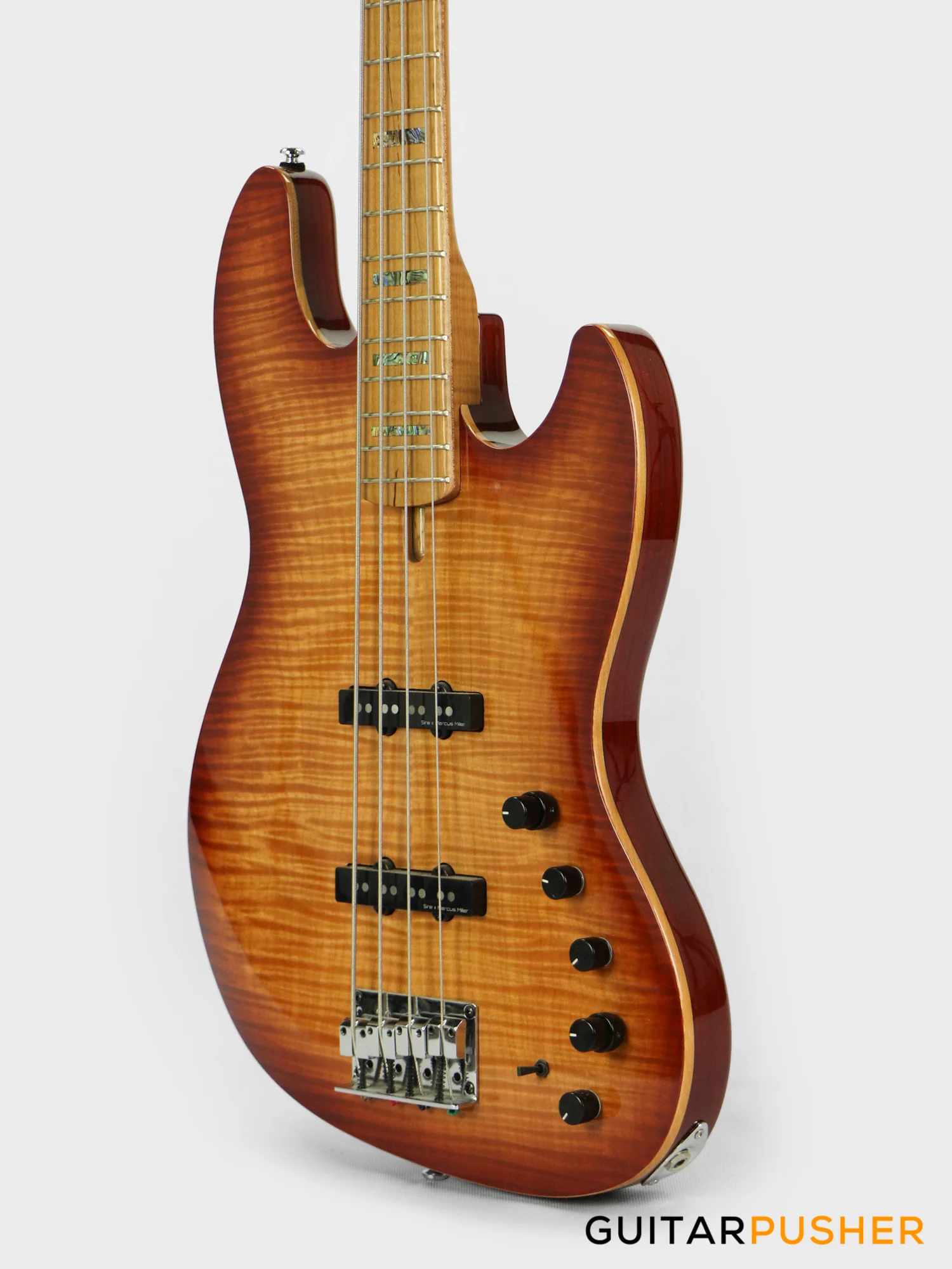 Sire V10 Swamp Ash 4-String Bass Guitar (2nd gen) with Premium Gig Bag - Tobacco Sunburst - Image 9