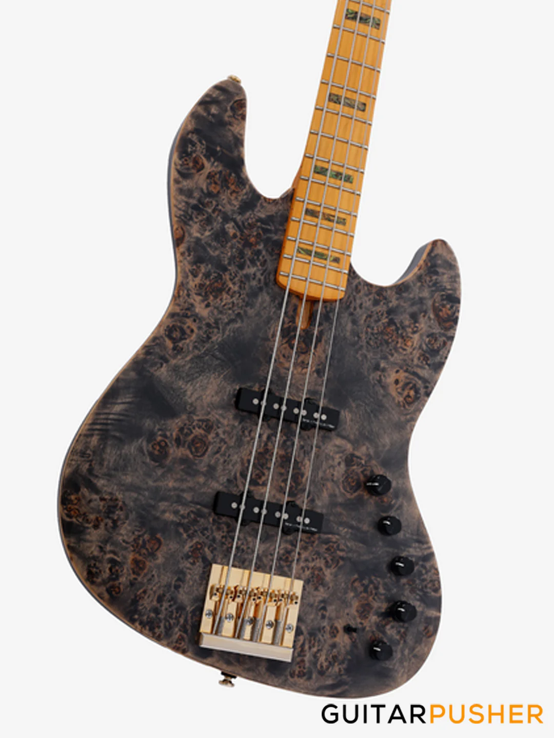 Sire V10 Swamp Ash 4-String Bass - Transparent Black Satin (2024) - Image 4