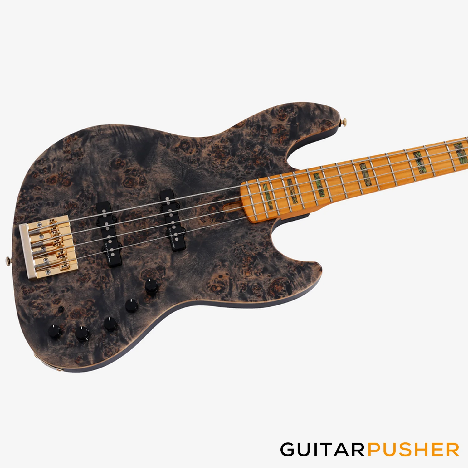 Sire V10 Swamp Ash 4-String Bass - Transparent Black Satin (2024) - Image 5