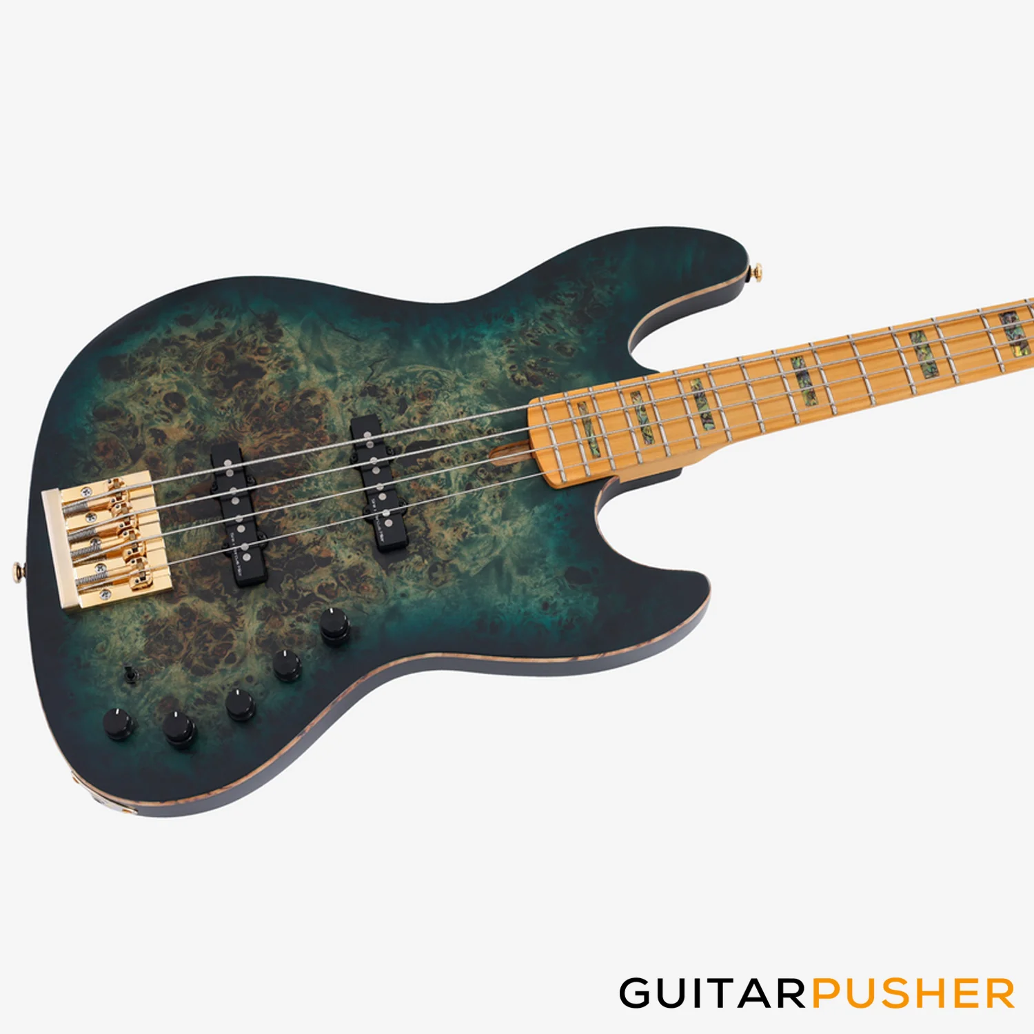 Sire V10 Swamp Ash 4-String Bass - Transparent Green Satin (2024) - Image 5