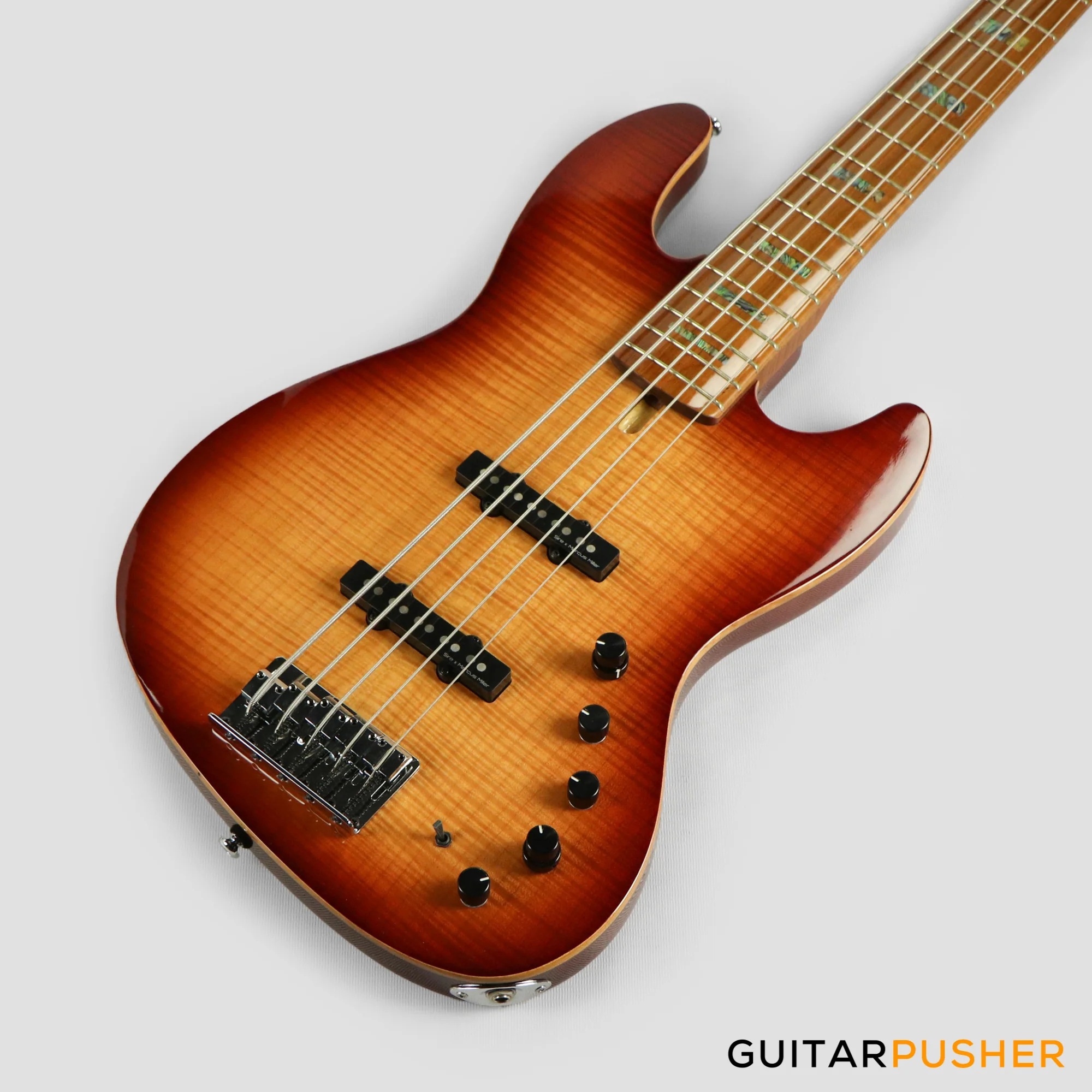 Sire V10 Swamp Ash 5-String Bass Guitar (2nd gen) with Premium Gig Bag - Tobacco Sunburst - Image 10