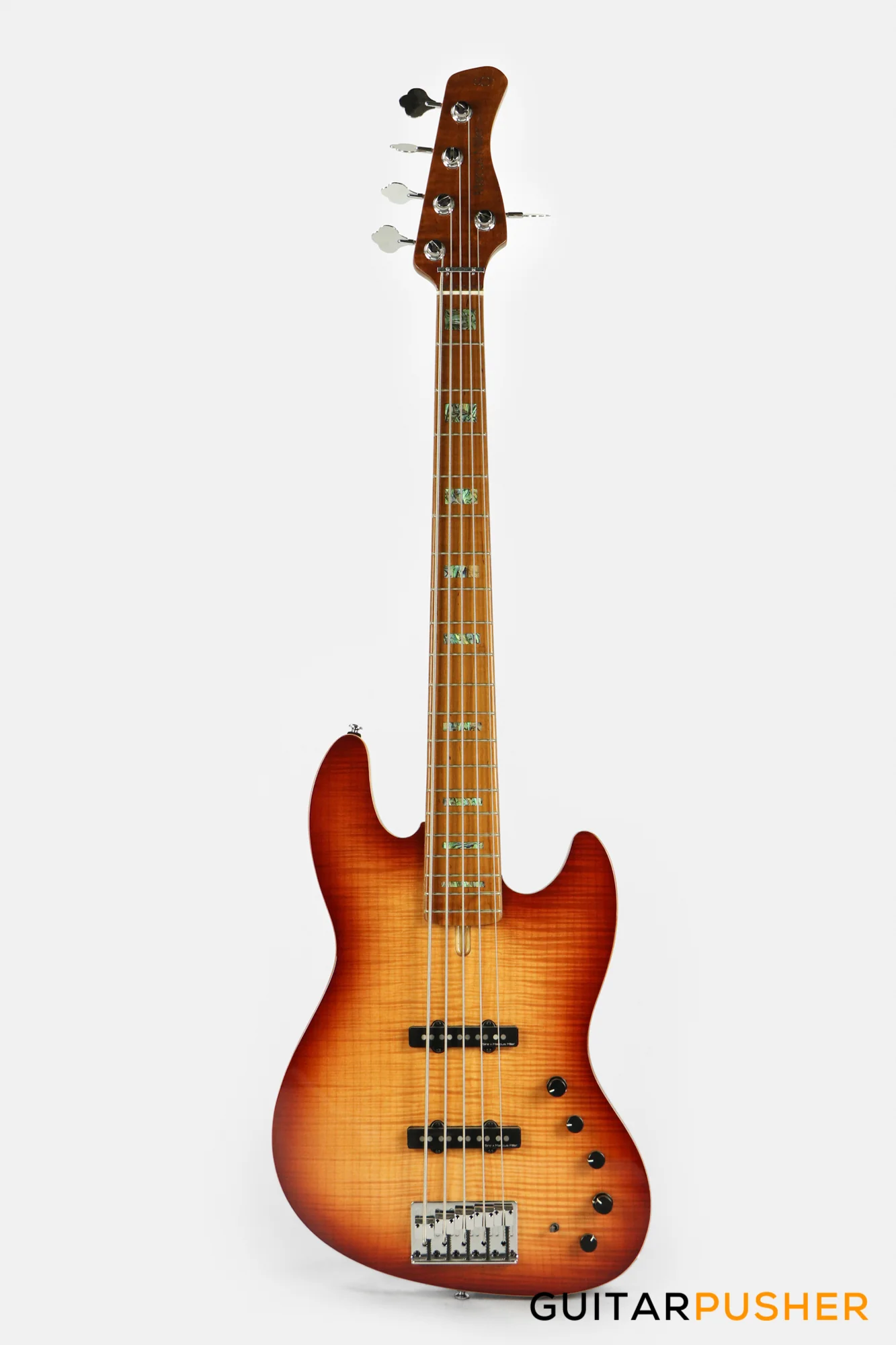 Sire V10 Swamp Ash 5-String Bass Guitar (2nd gen) with Premium Gig Bag - Tobacco Sunburst - Image 2