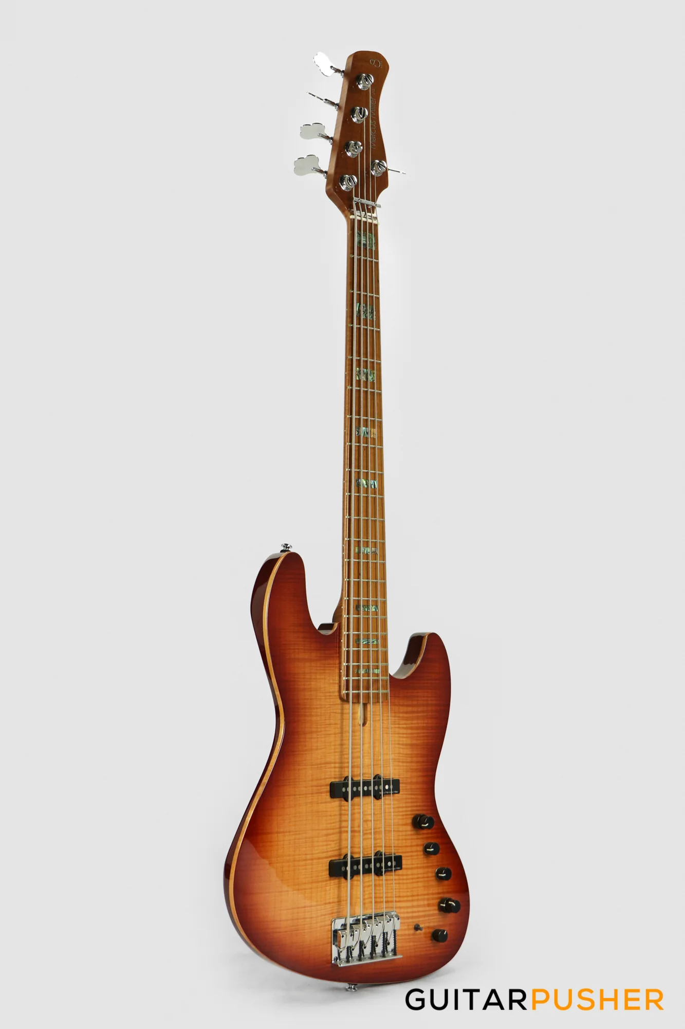 Sire V10 Swamp Ash 5-String Bass Guitar (2nd gen) with Premium Gig Bag - Tobacco Sunburst - Image 3