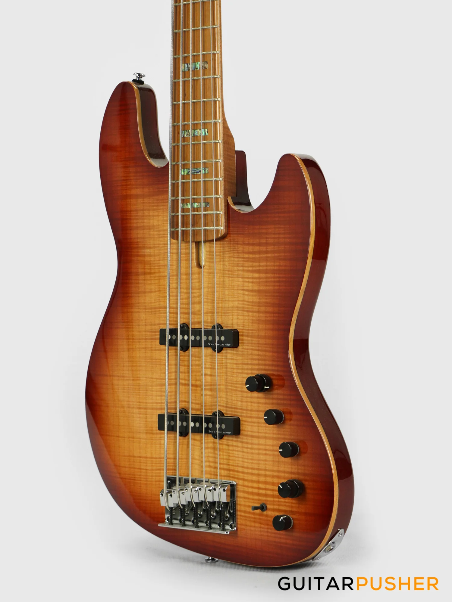 Sire V10 Swamp Ash 5-String Bass Guitar (2nd gen) with Premium Gig Bag - Tobacco Sunburst - Image 8