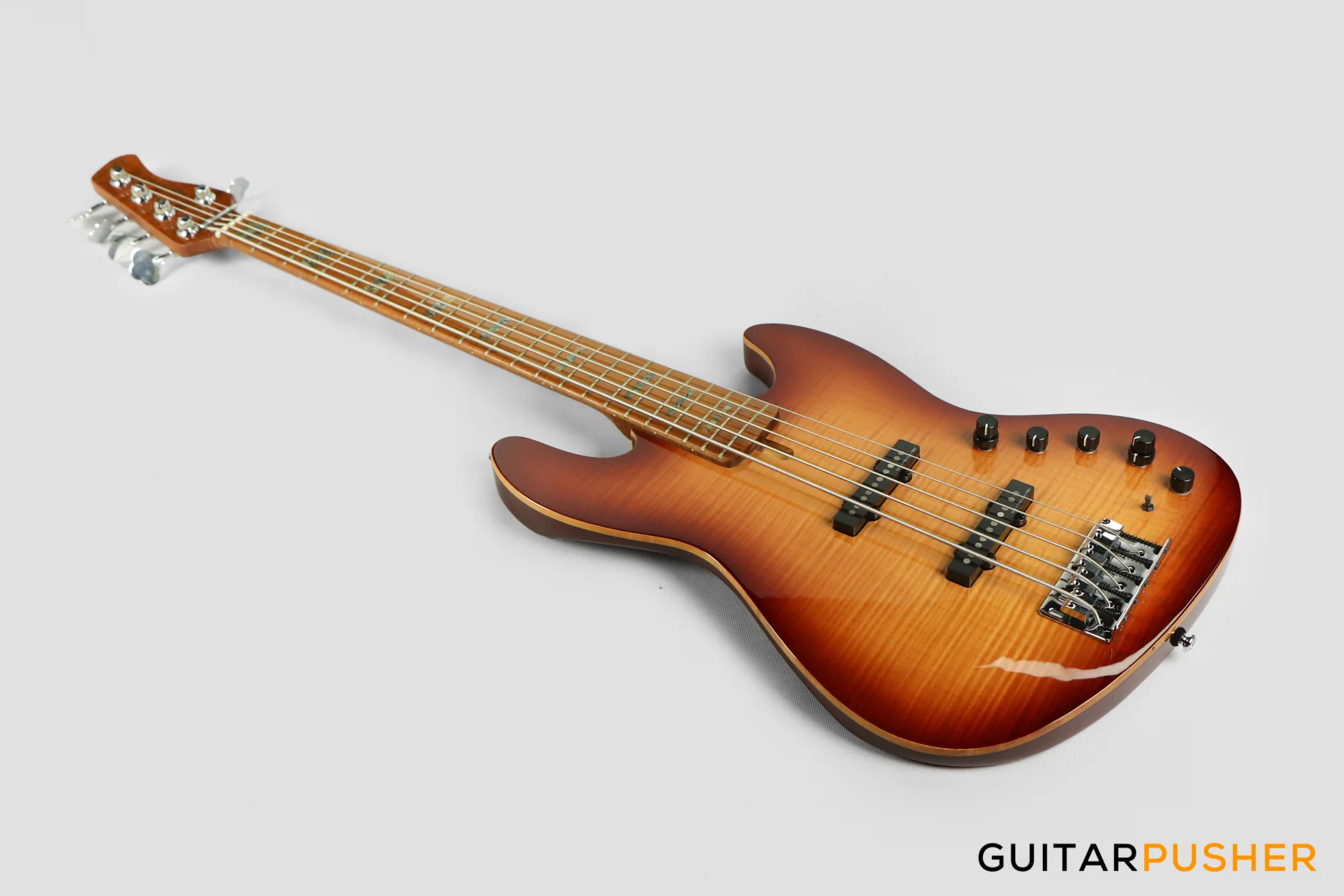Sire V10 Swamp Ash 5-String Bass Guitar (2nd gen) with Premium Gig Bag - Tobacco Sunburst - Image 9