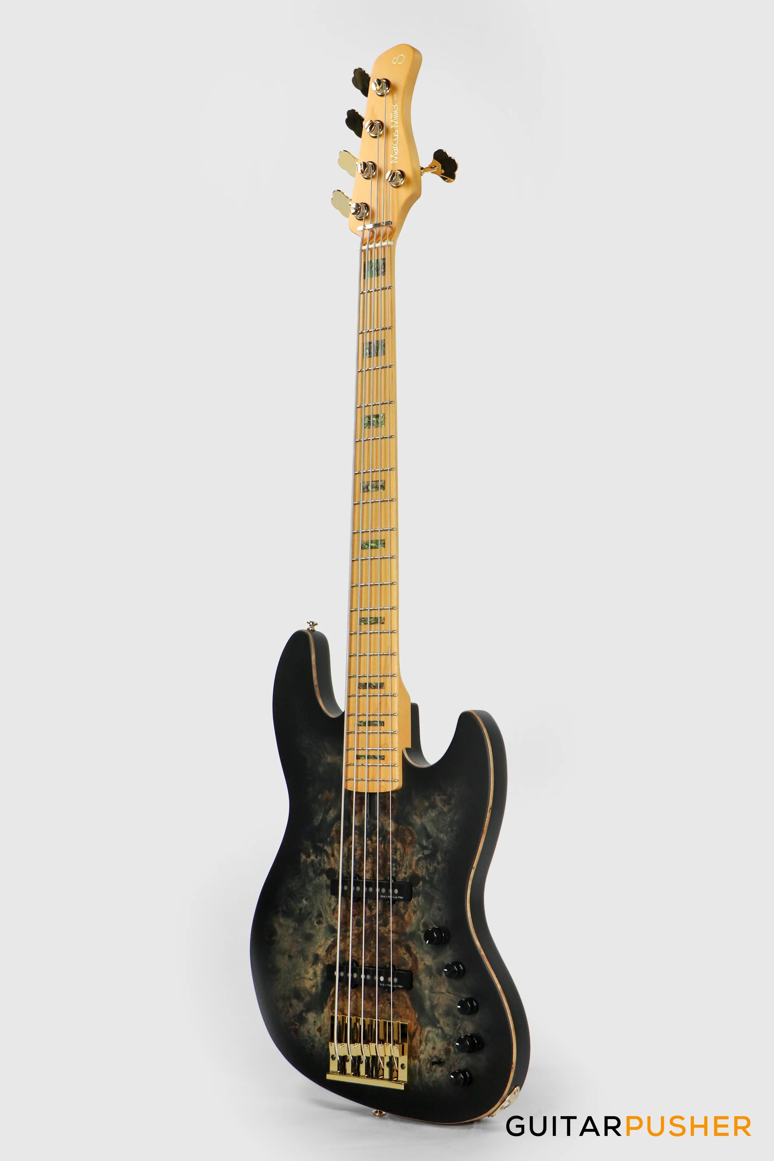 Sire V10 Swamp Ash 5-String Bass - Transparent Black Satin (2024) - Image 11