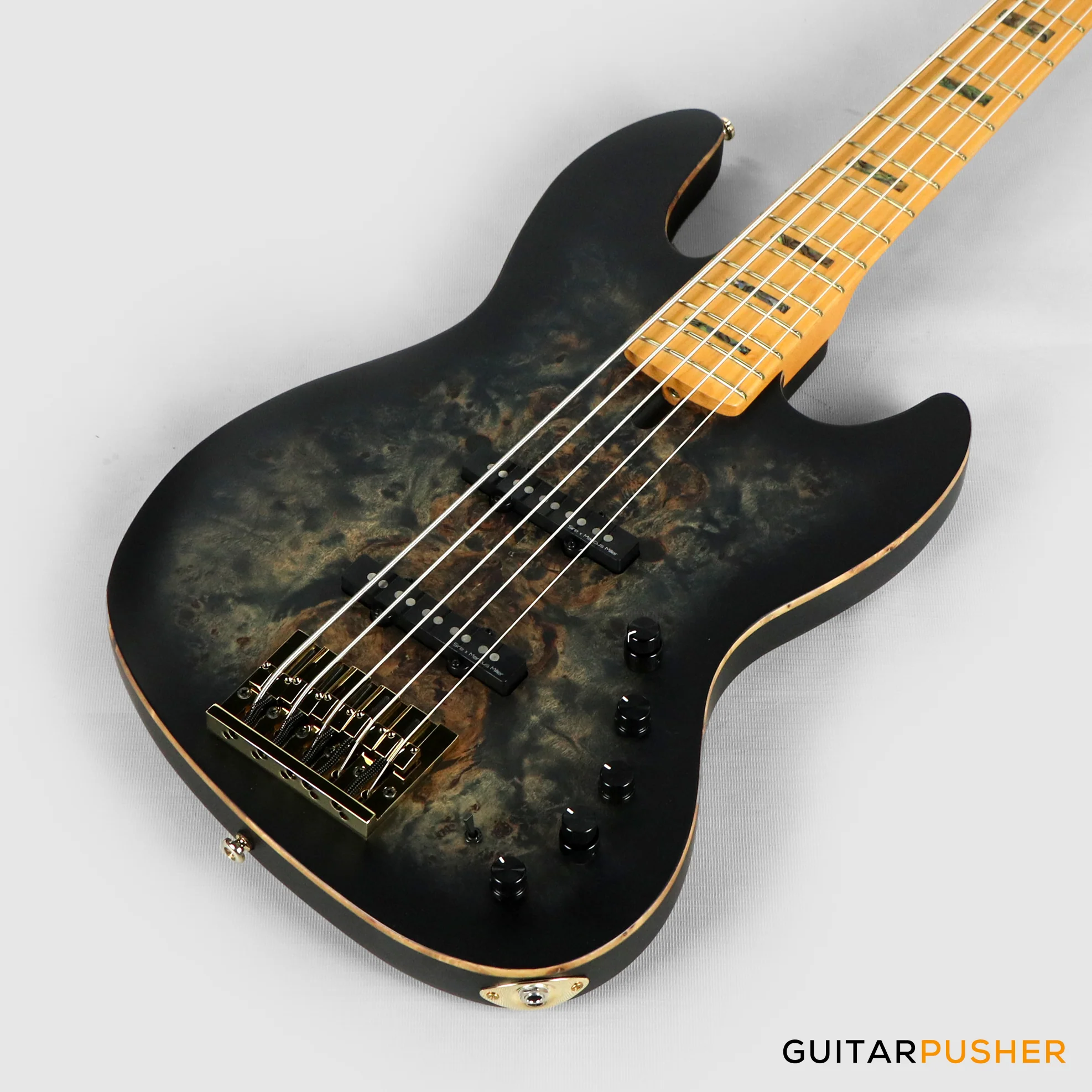 Sire V10 Swamp Ash 5-String Bass - Transparent Black Satin (2024) - Image 5