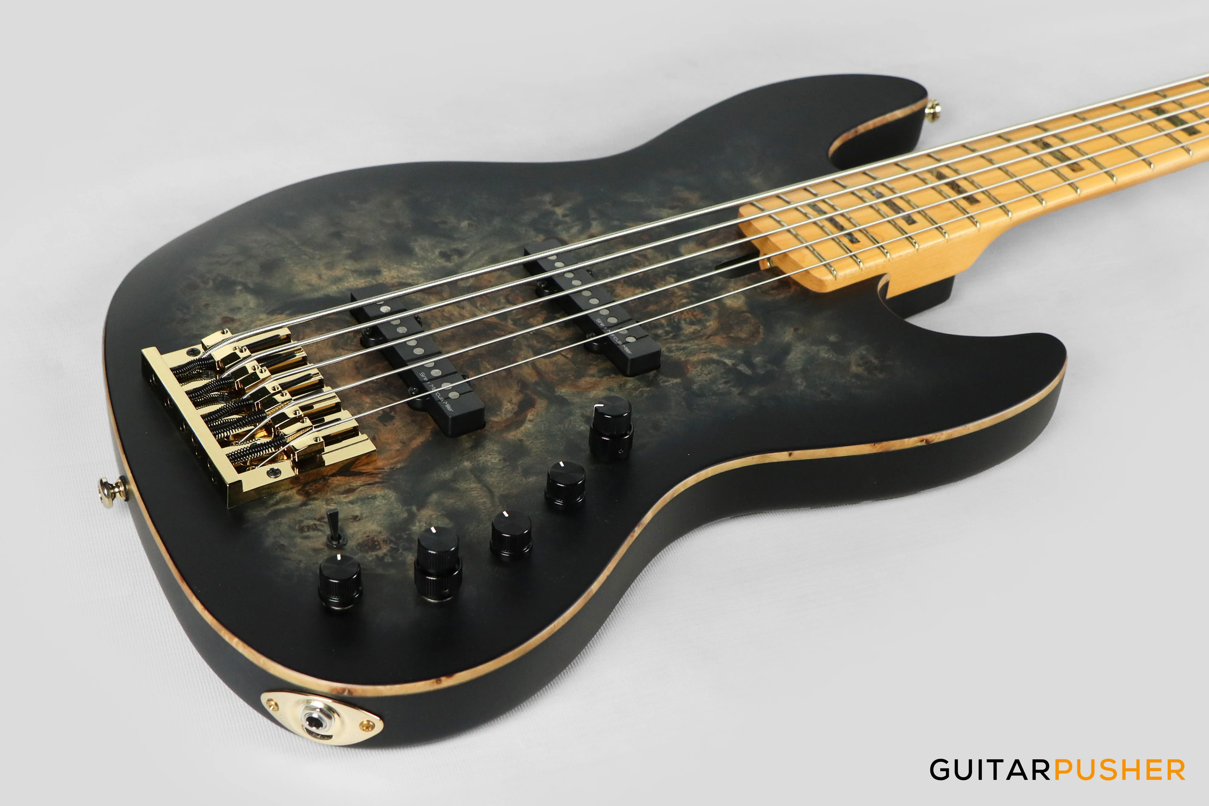Sire V10 Swamp Ash 5-String Bass - Transparent Black Satin (2024) - Image 6