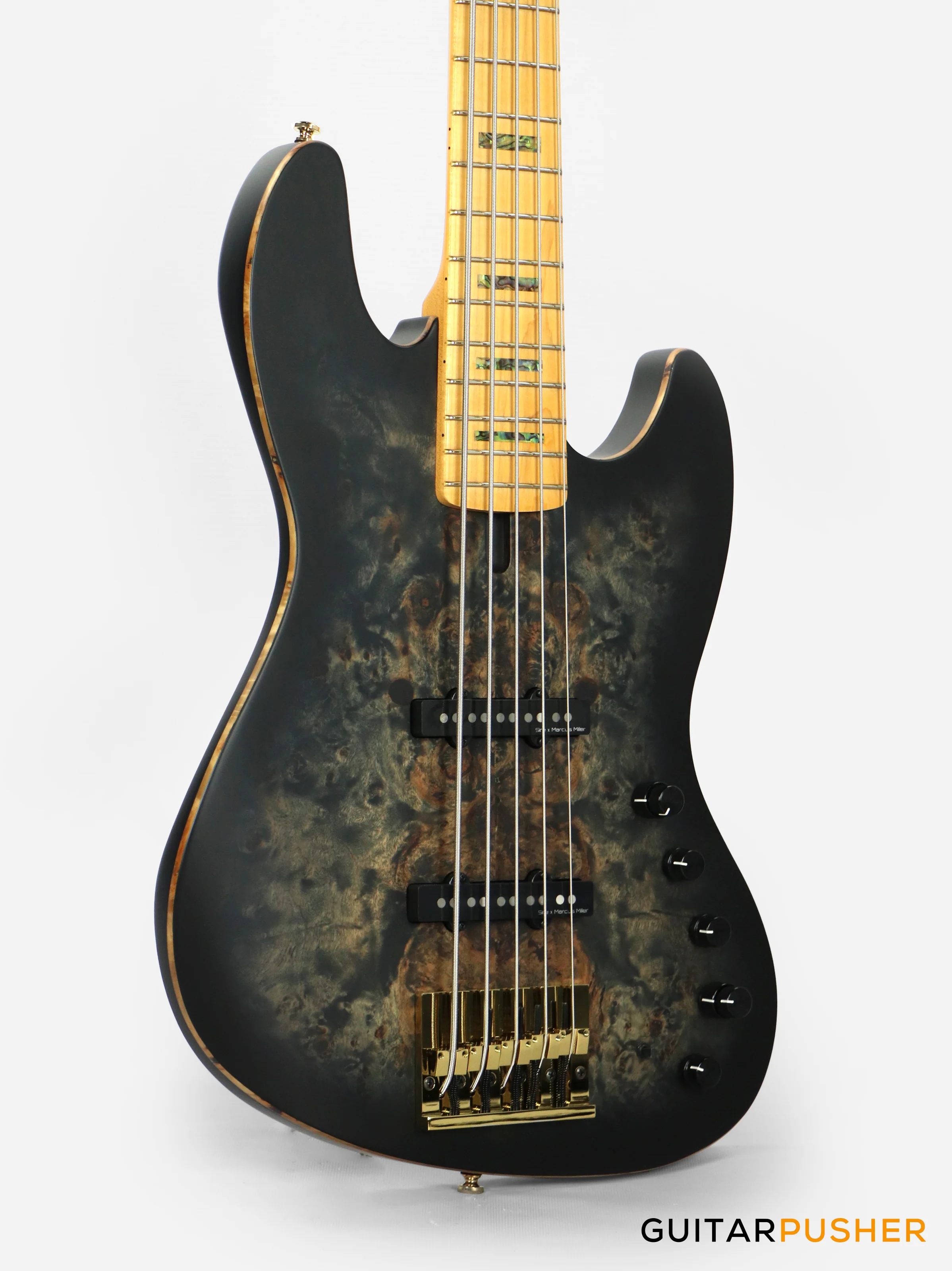 Sire V10 Swamp Ash 5-String Bass - Transparent Black Satin (2024) - Image 8