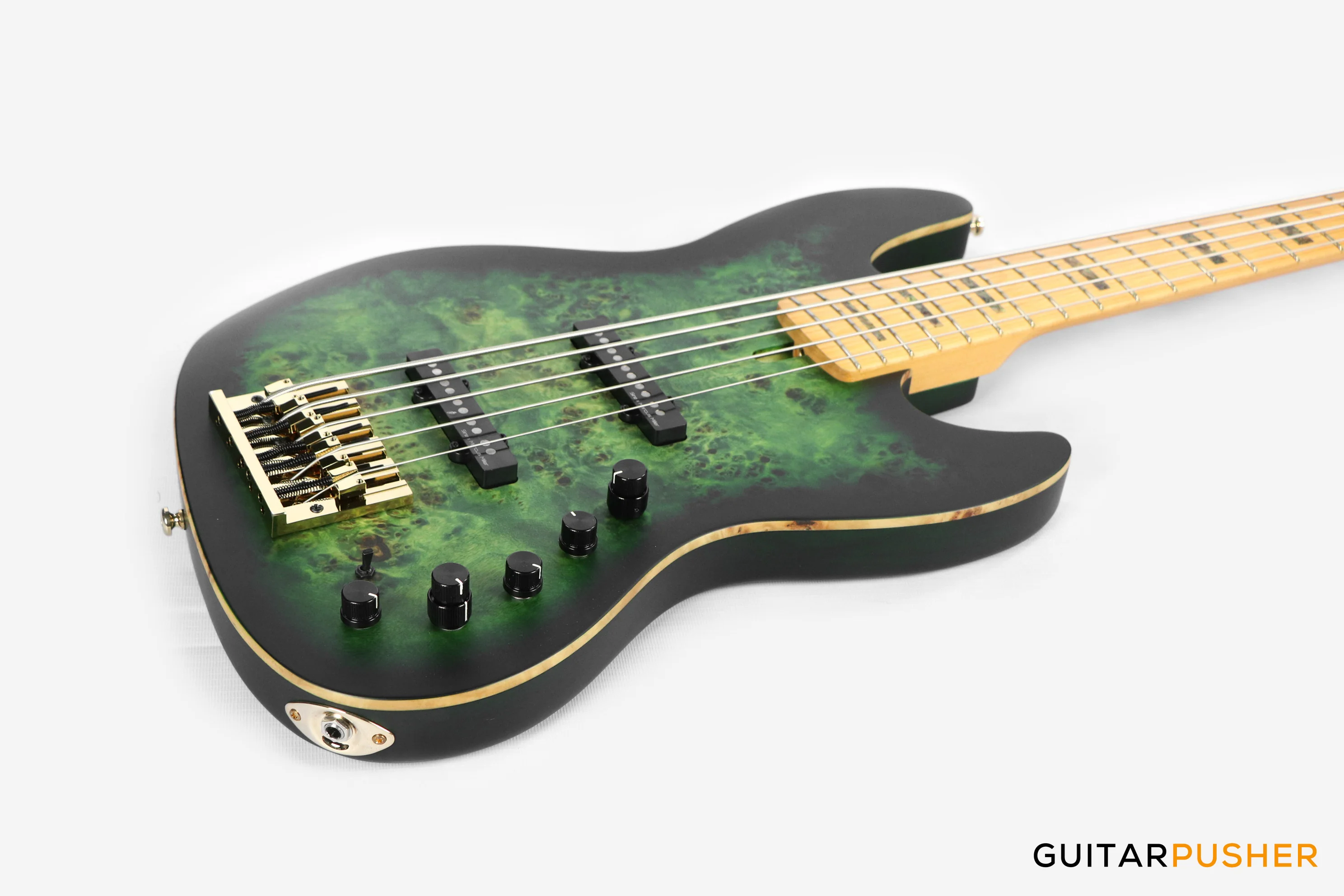 Sire V10 Swamp Ash 5-String Bass - Transparent Green Satin (2024) - Image 10