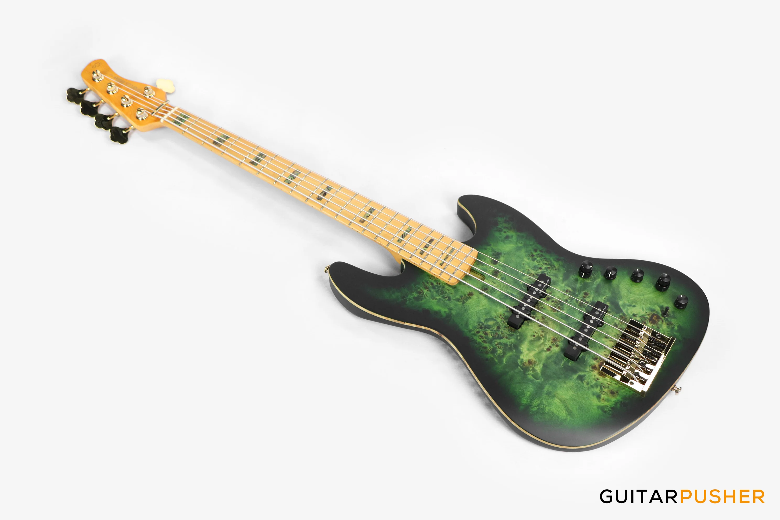 Sire V10 Swamp Ash 5-String Bass - Transparent Green Satin (2024) - Image 11