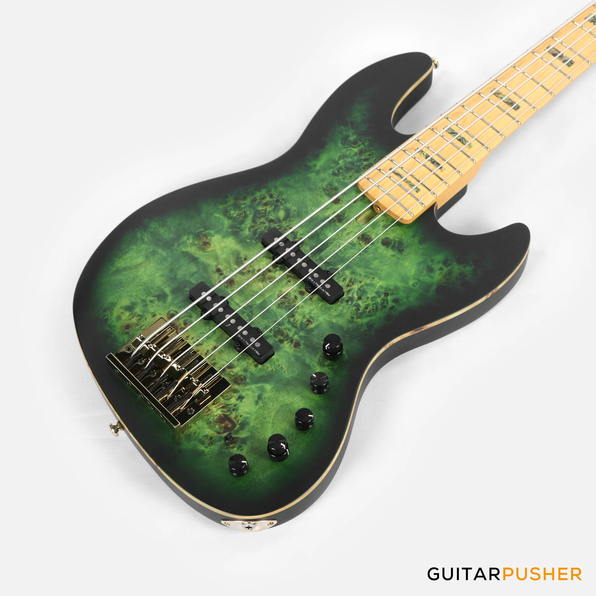 Sire V10 Swamp Ash 5-String Bass - Transparent Green Satin (2024) - Image 12