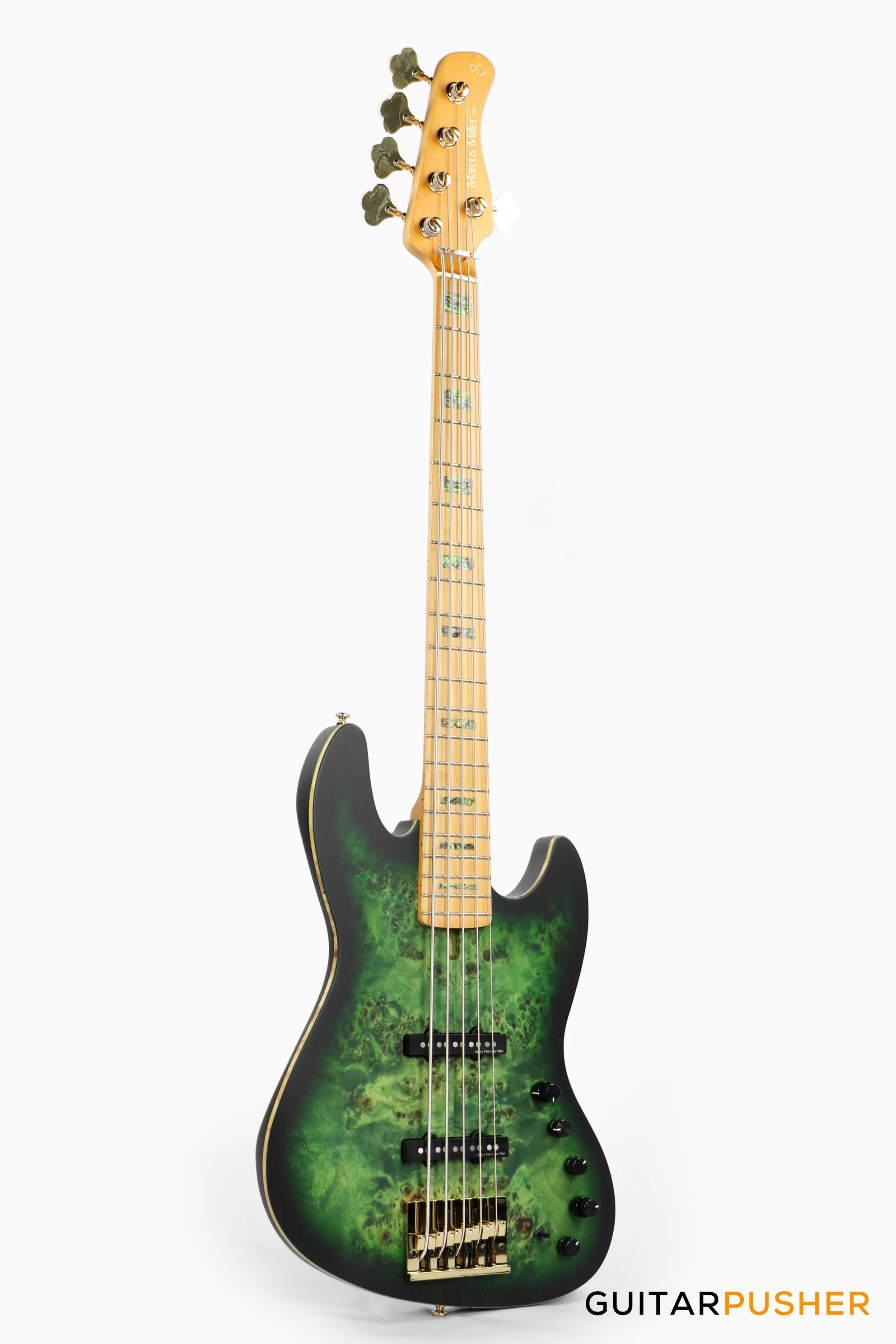 Sire V10 Swamp Ash 5-String Bass - Transparent Green Satin (2024) - Image 4