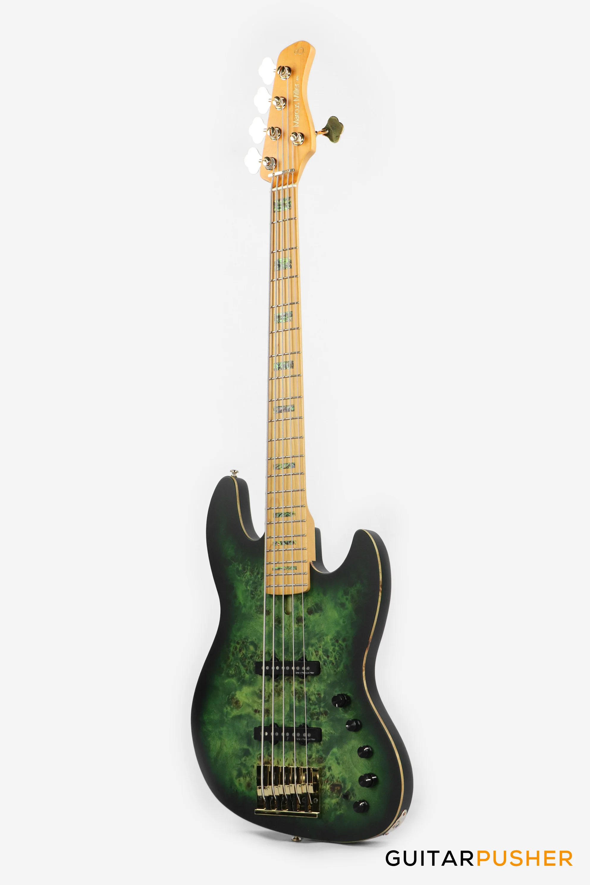 Sire V10 Swamp Ash 5-String Bass - Transparent Green Satin (2024) - Image 8