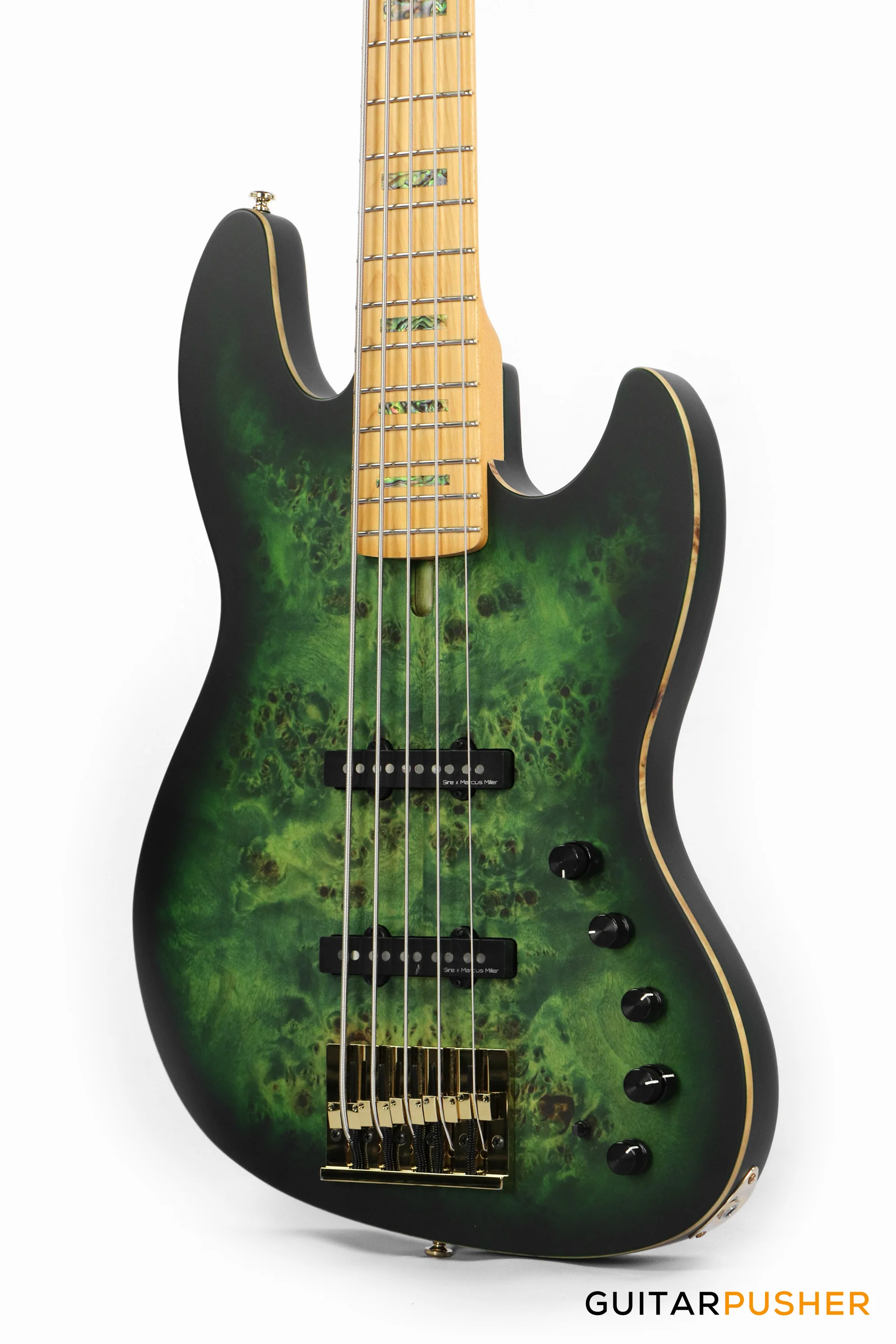 Sire V10 Swamp Ash 5-String Bass - Transparent Green Satin (2024) - Image 9