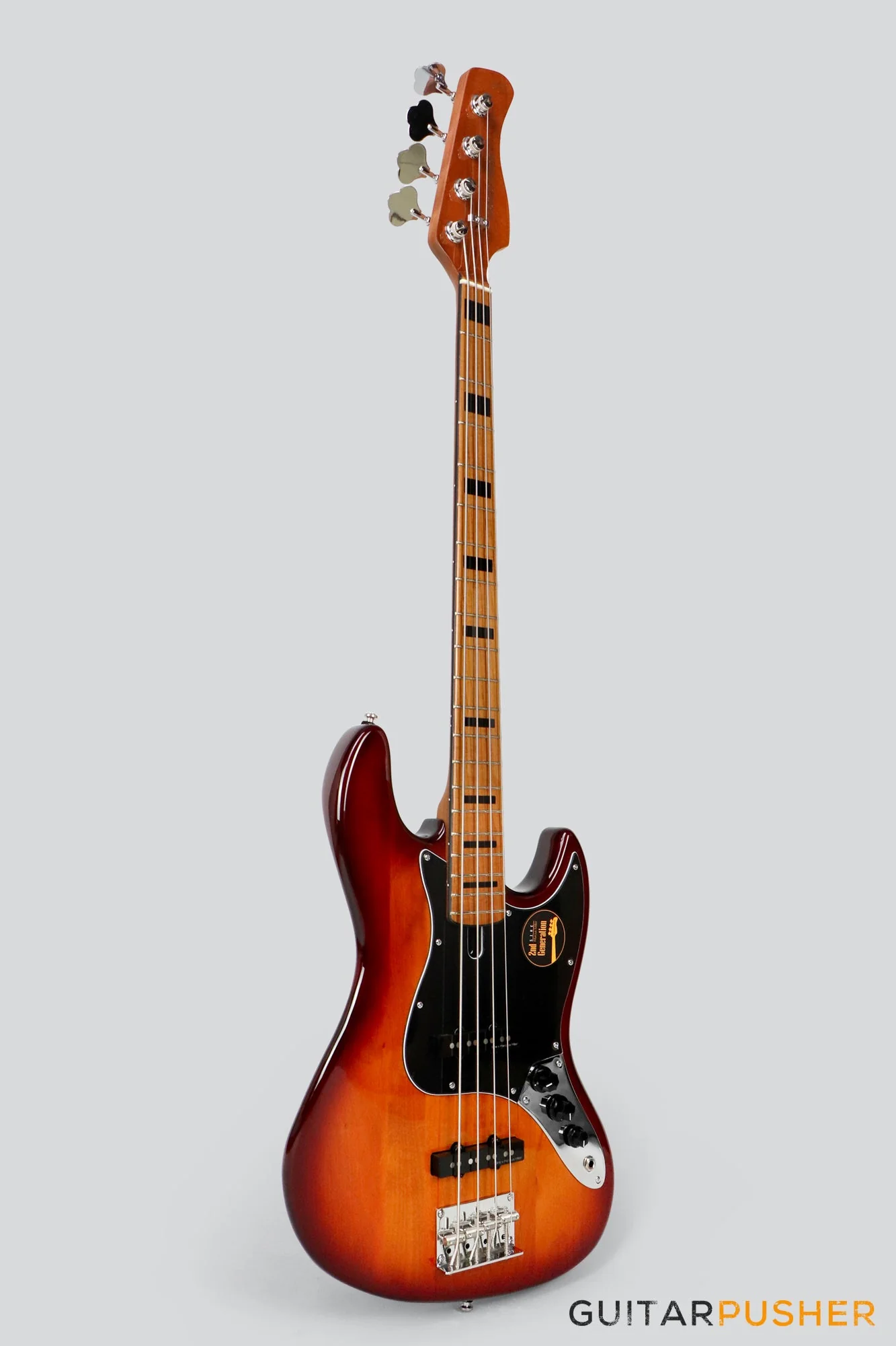 Sire V5 Alder 4-String JB Bass with Premium Gig Bag - Tobacco Sunburst - Image 2