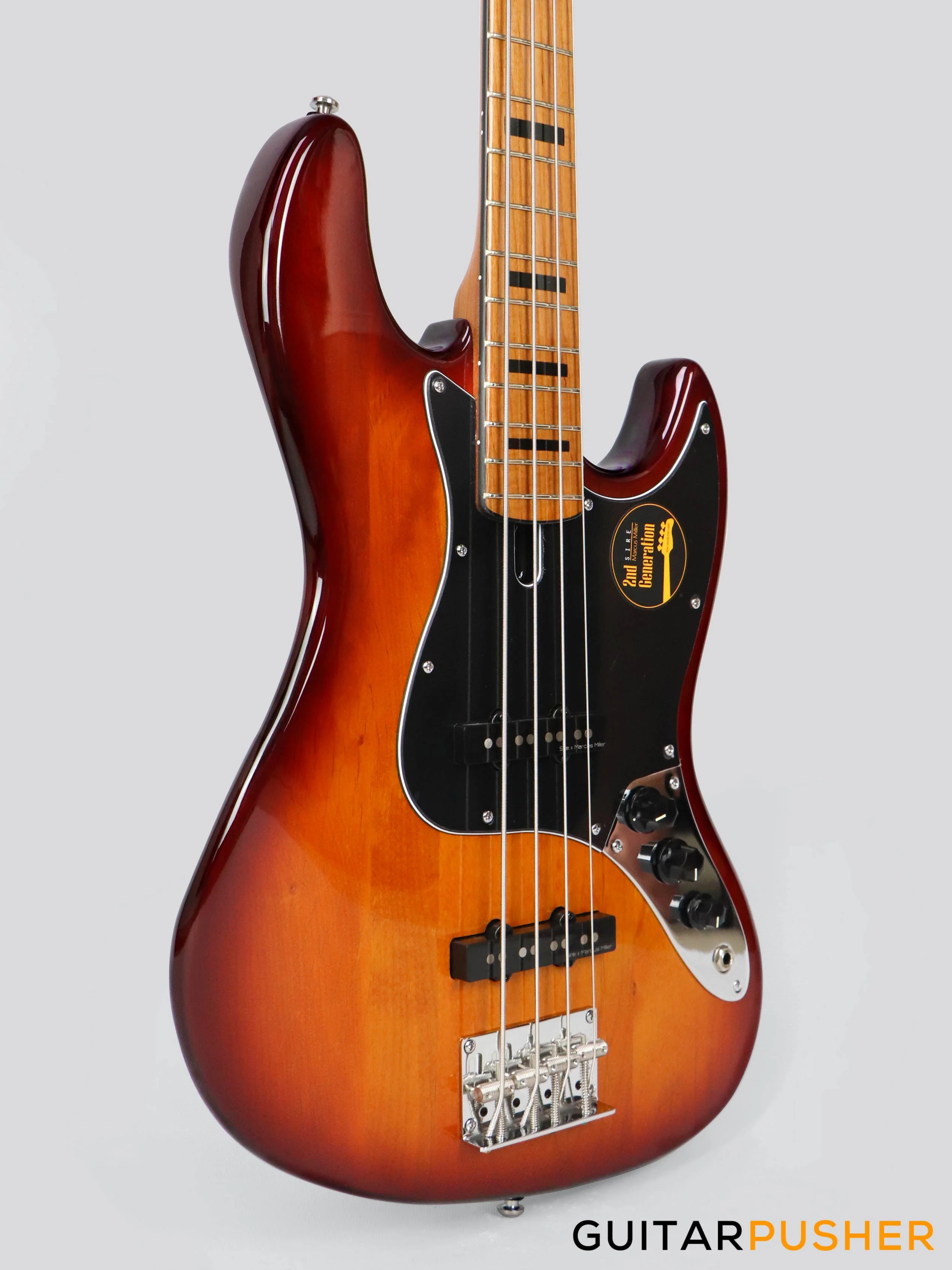 Sire V5 Alder 4-String JB Bass with Premium Gig Bag - Tobacco Sunburst - Image 4