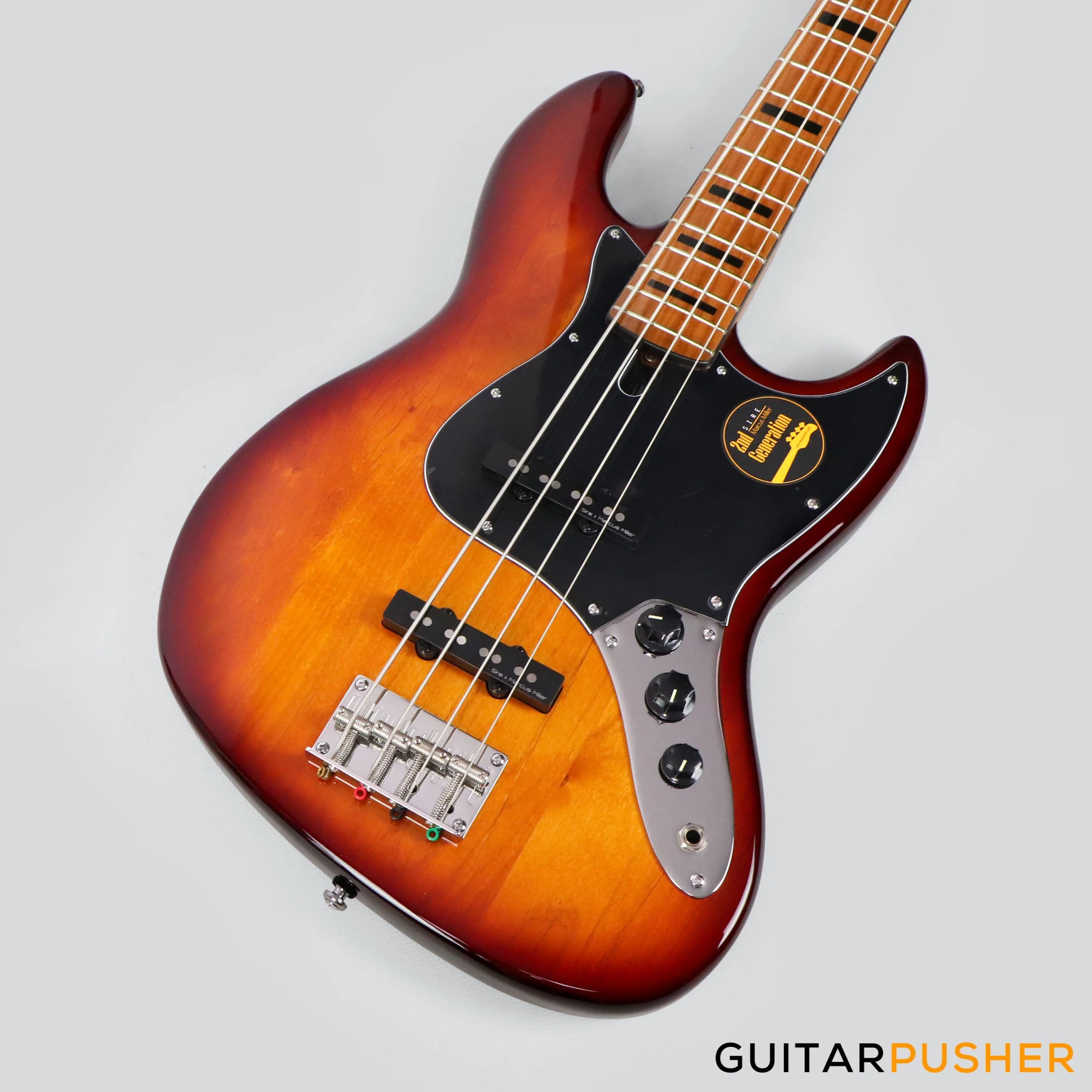 Sire V5 Alder 4-String JB Bass with Premium Gig Bag - Tobacco Sunburst - Image 5