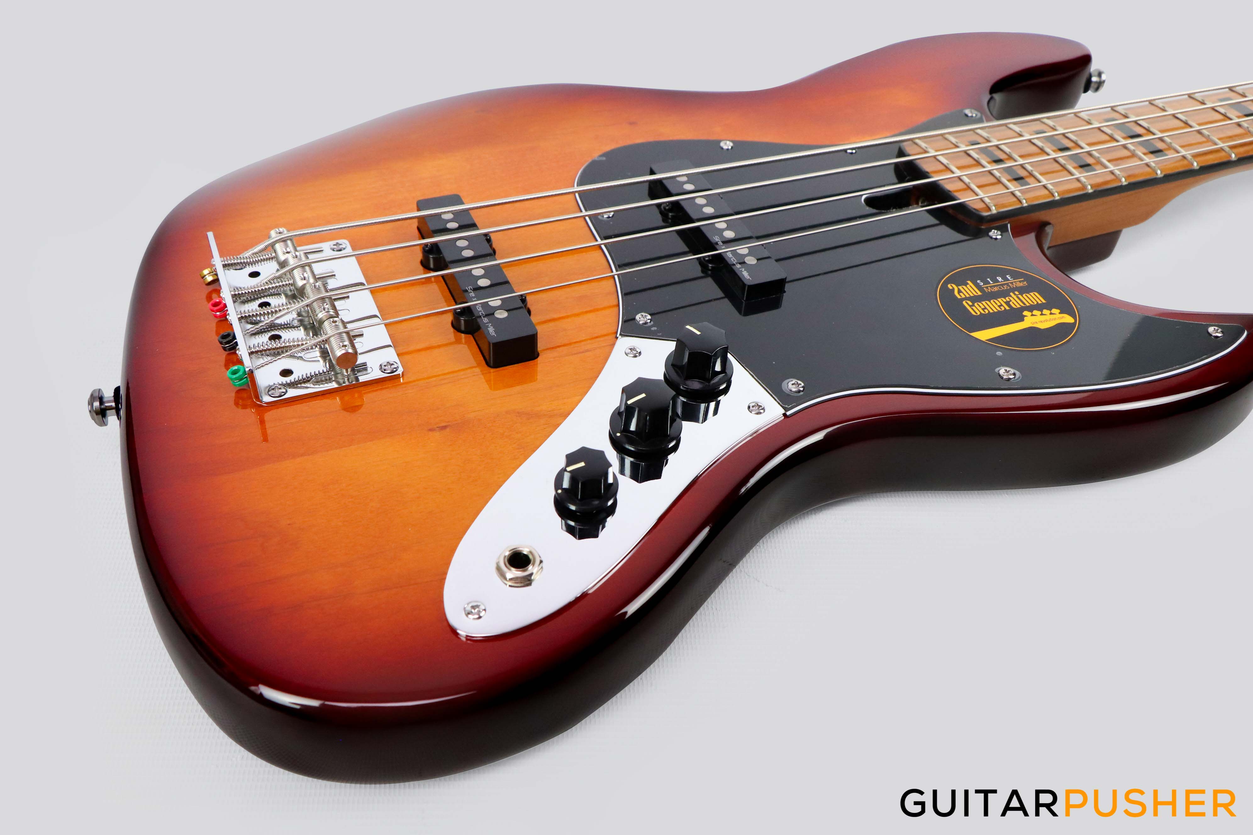 Sire V5 Alder 4-String JB Bass with Premium Gig Bag - Tobacco Sunburst - Image 7