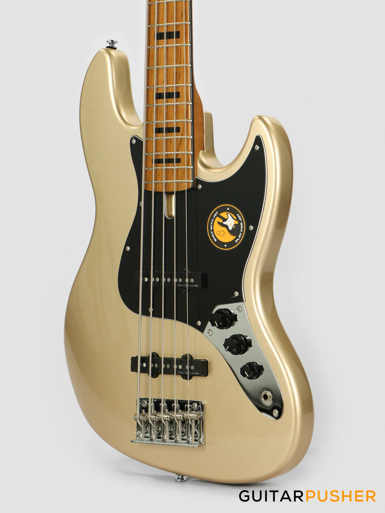 Sire V5 Alder 5-string JB Bass Champagne Gold Metallic (2023) - Image 8